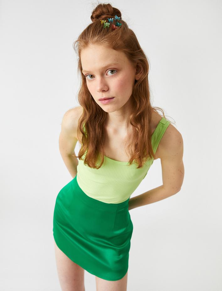  Fitilli Atlet Kalın Askılı Oyuk Yaka