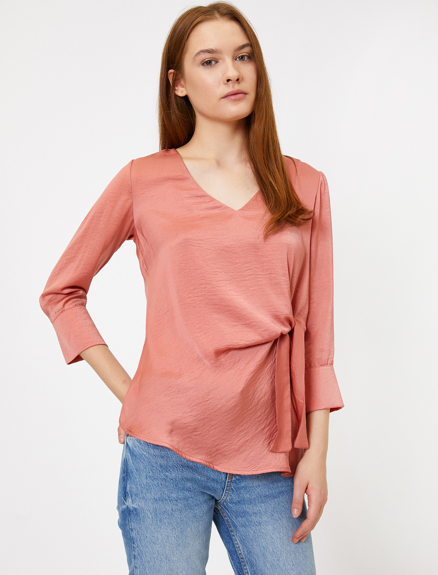 Beli Bağlamalı Bluz