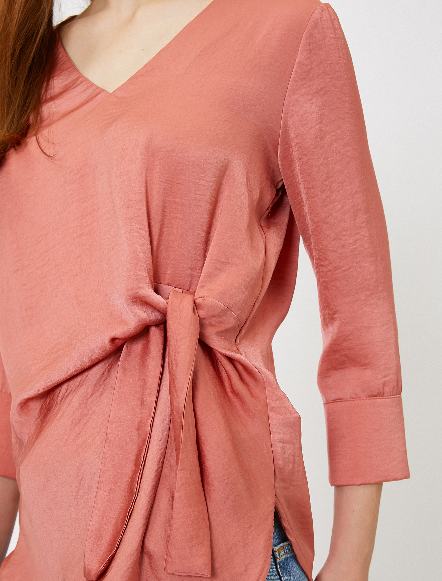 Beli Bağlamalı Bluz