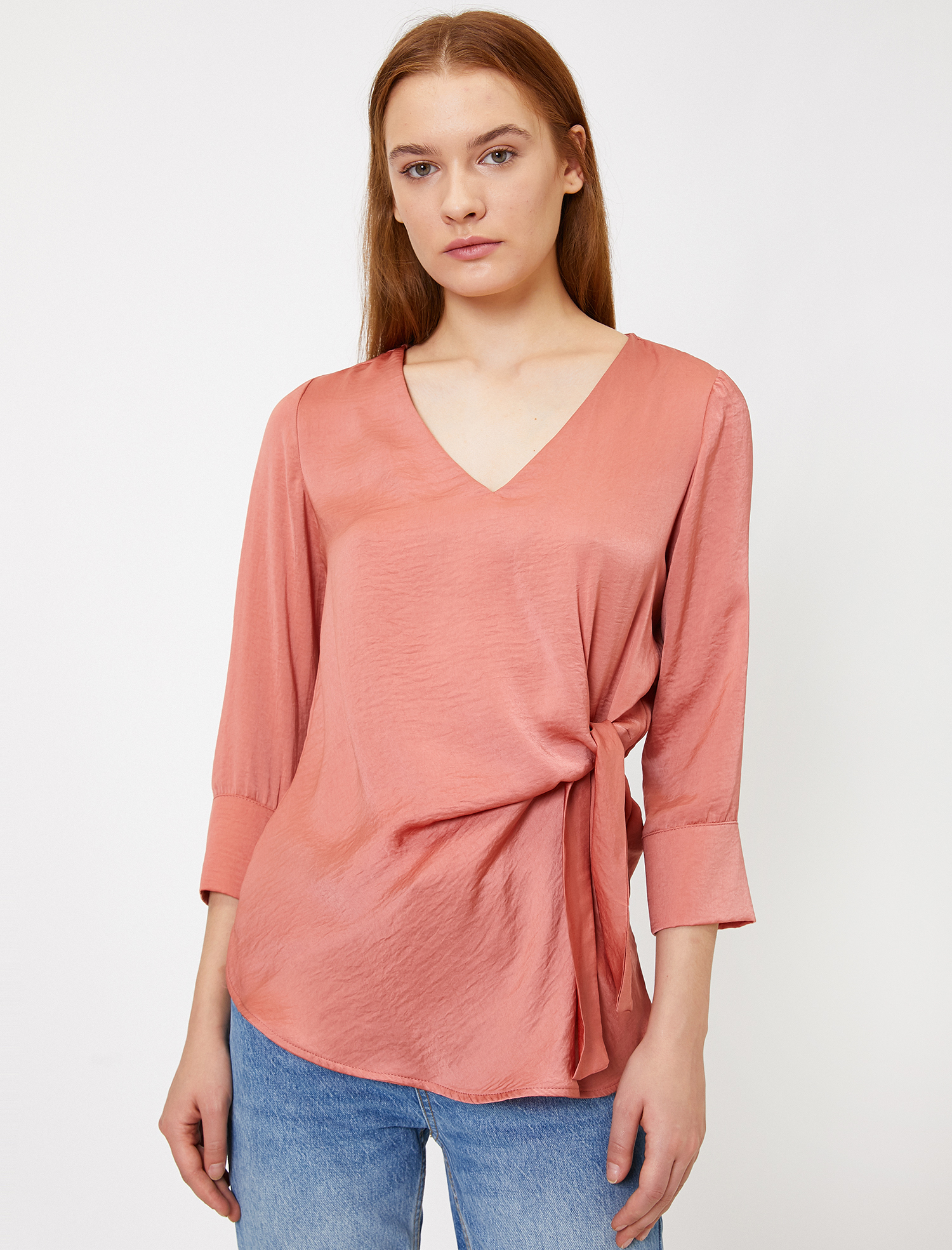 Beli Bağlamalı Bluz