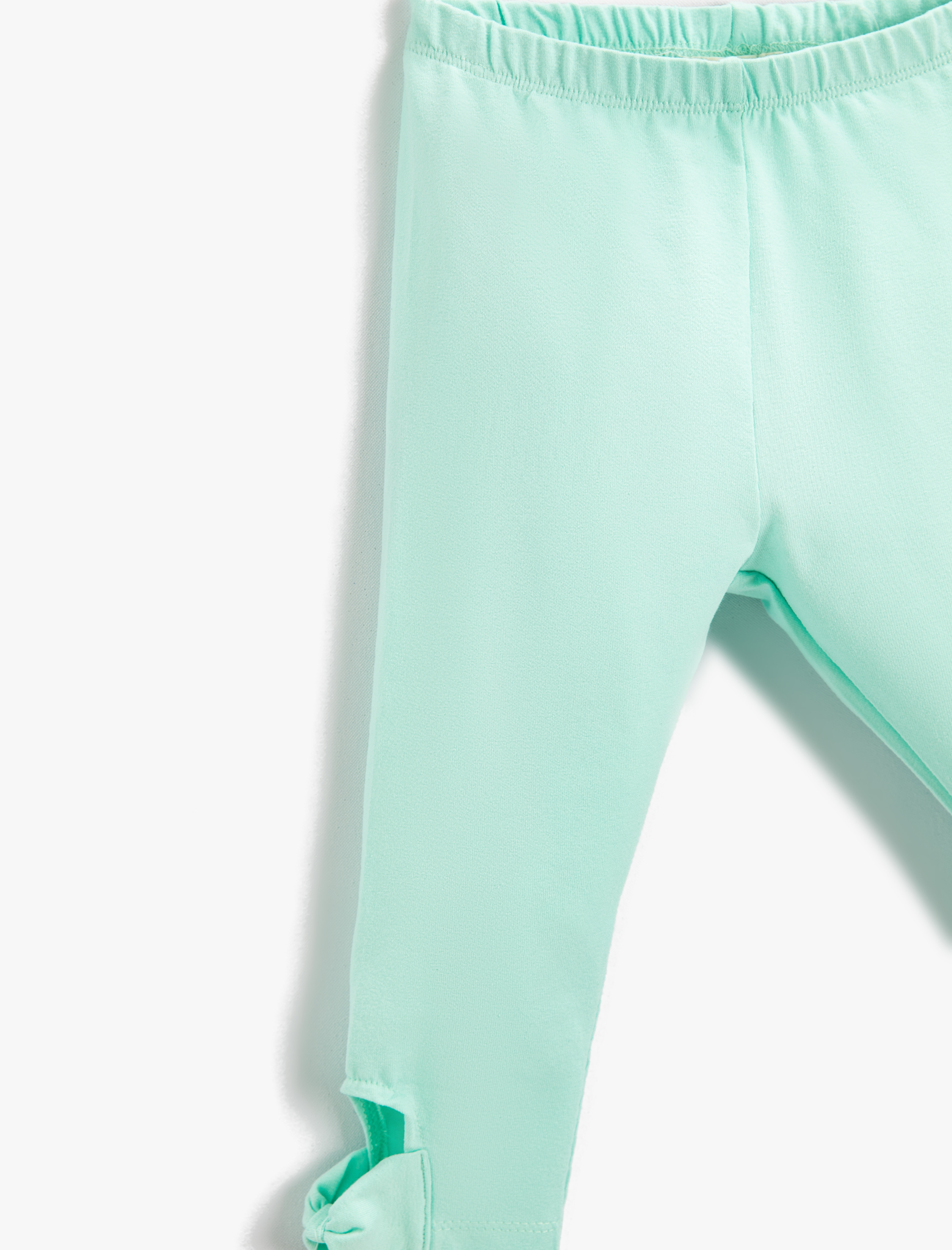  Kız Çocuk Cut Out  Detaylı Basic Tayt Pamuklu