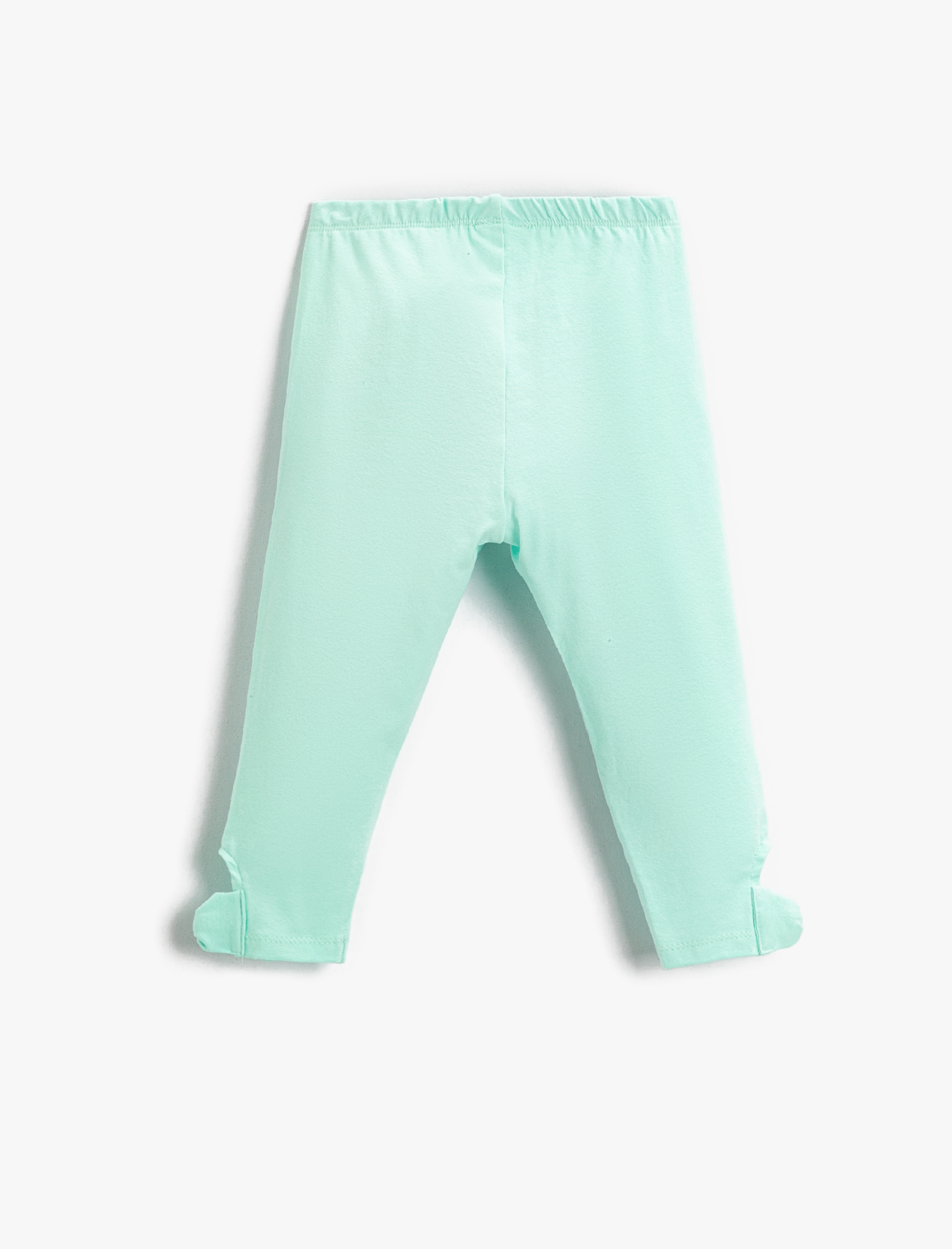  Kız Çocuk Cut Out  Detaylı Basic Tayt Pamuklu