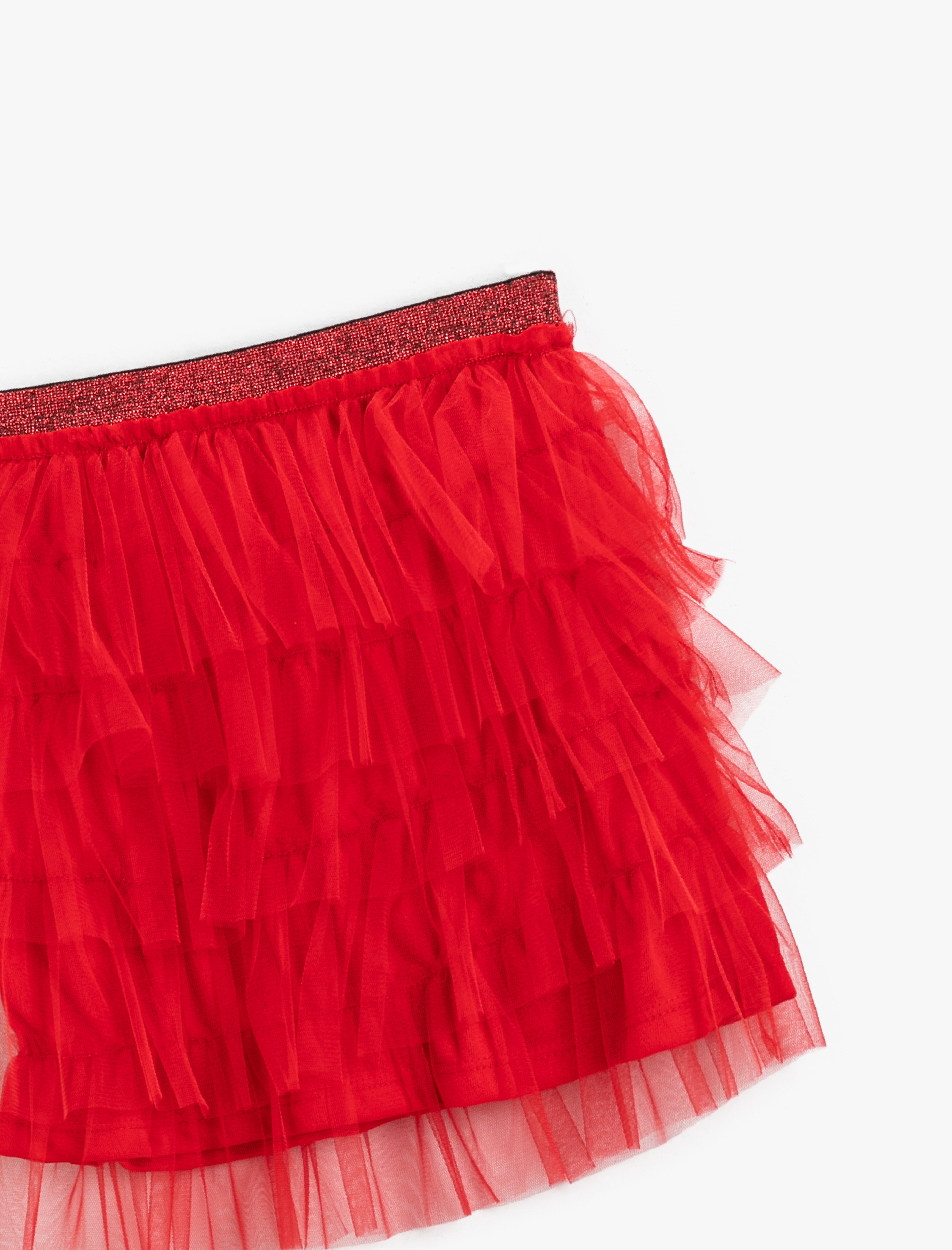  Kız Çocuk Tütü Etek Beli Simli Lastikli