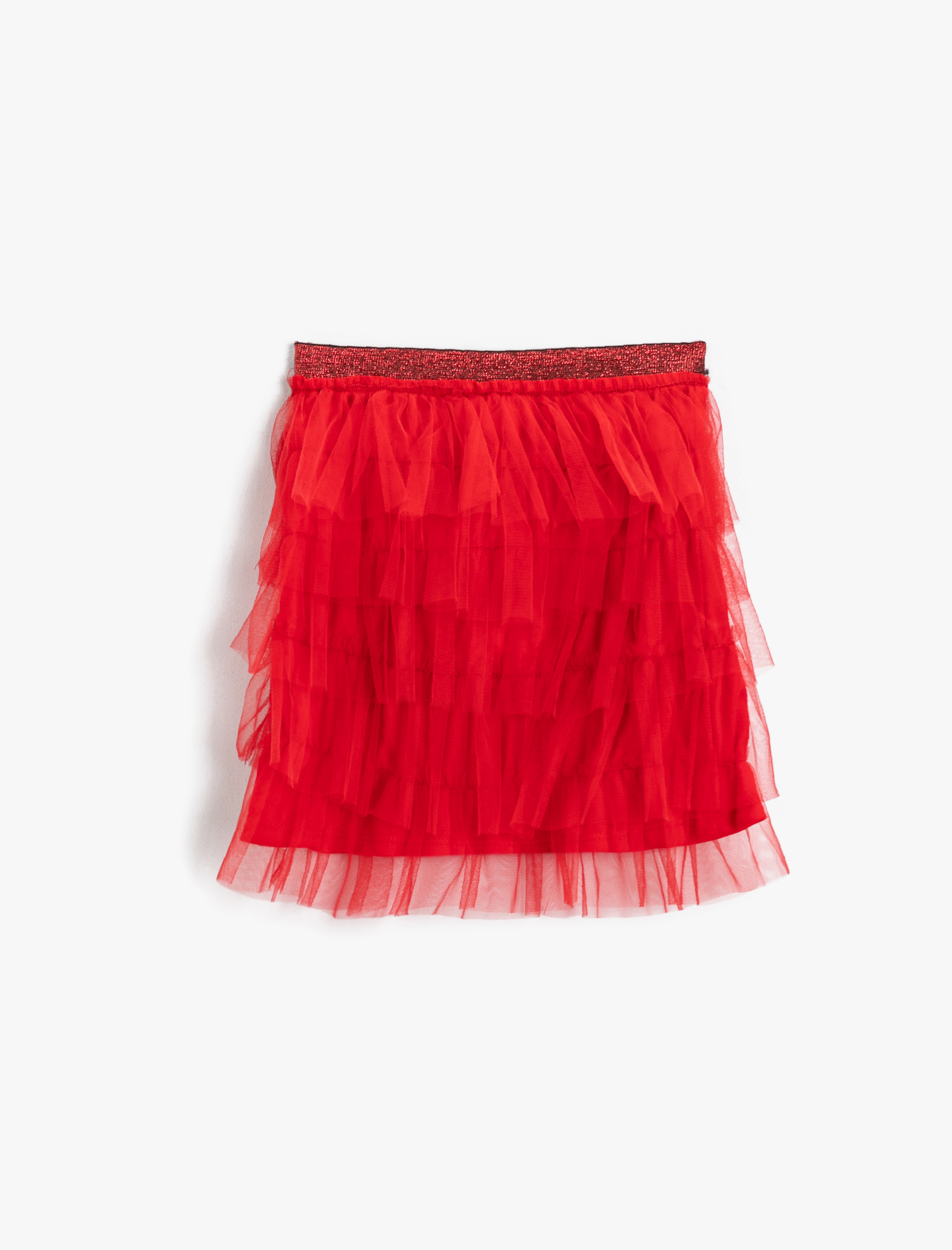  Kız Çocuk Tütü Etek Beli Simli Lastikli