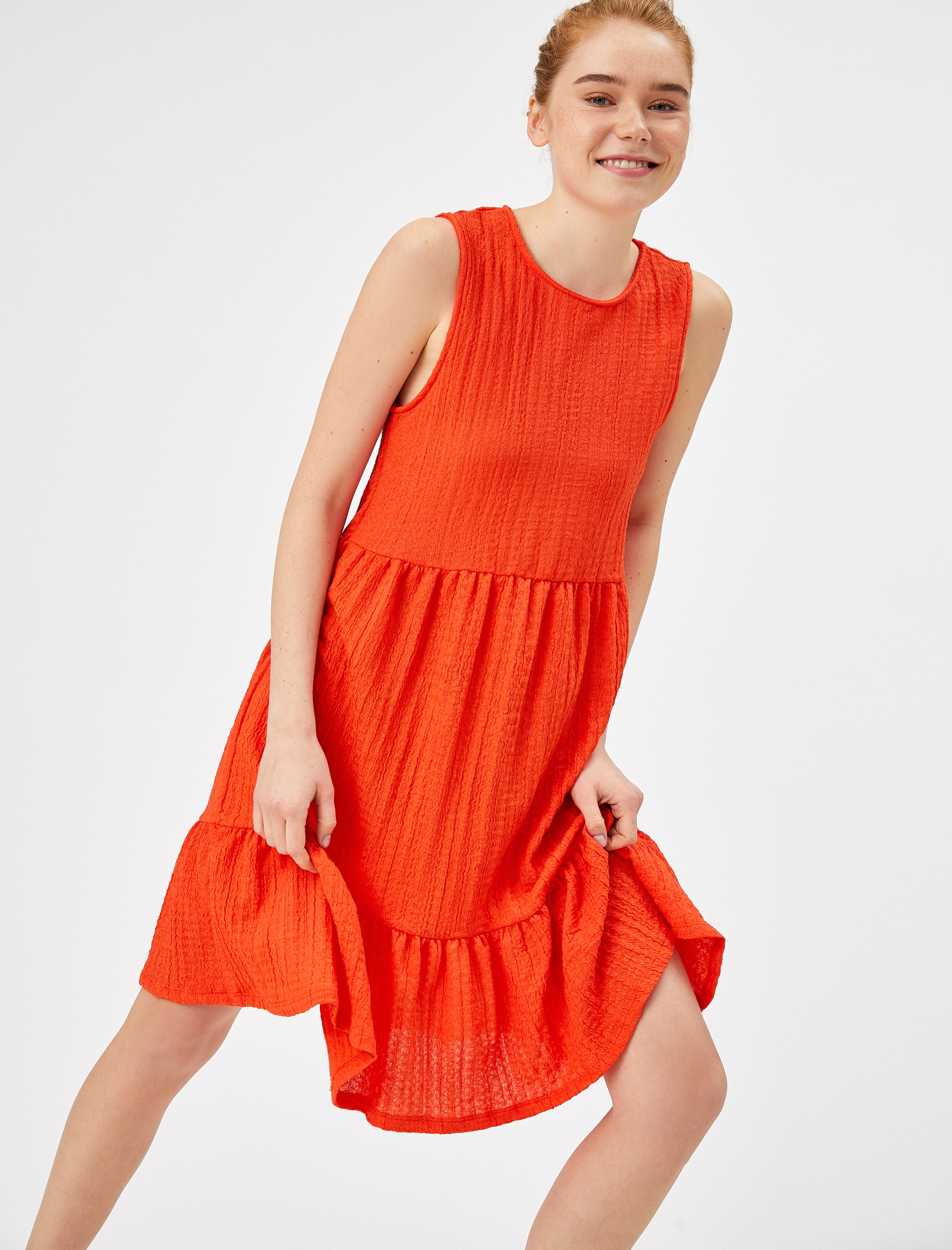   Kolsuz Elbise Bisiklet Yaka