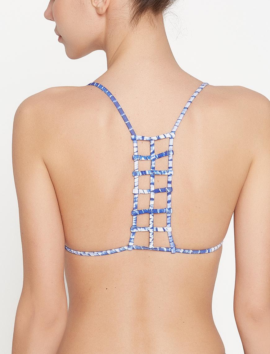   Desenli Bikini Üstü