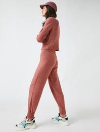 Beli Bağlamalı Triko Pantolon