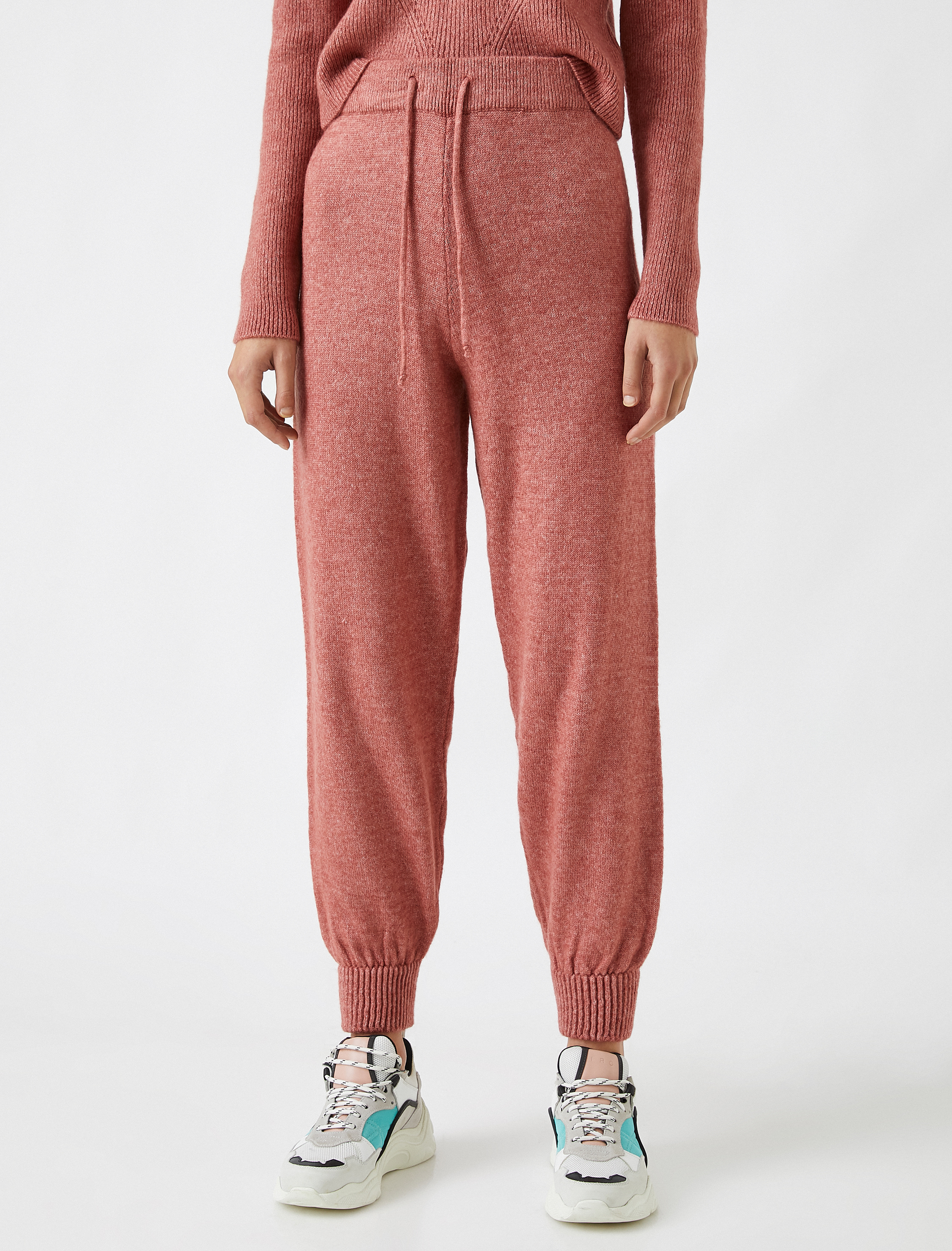   Beli Bağlamalı Triko Pantolon