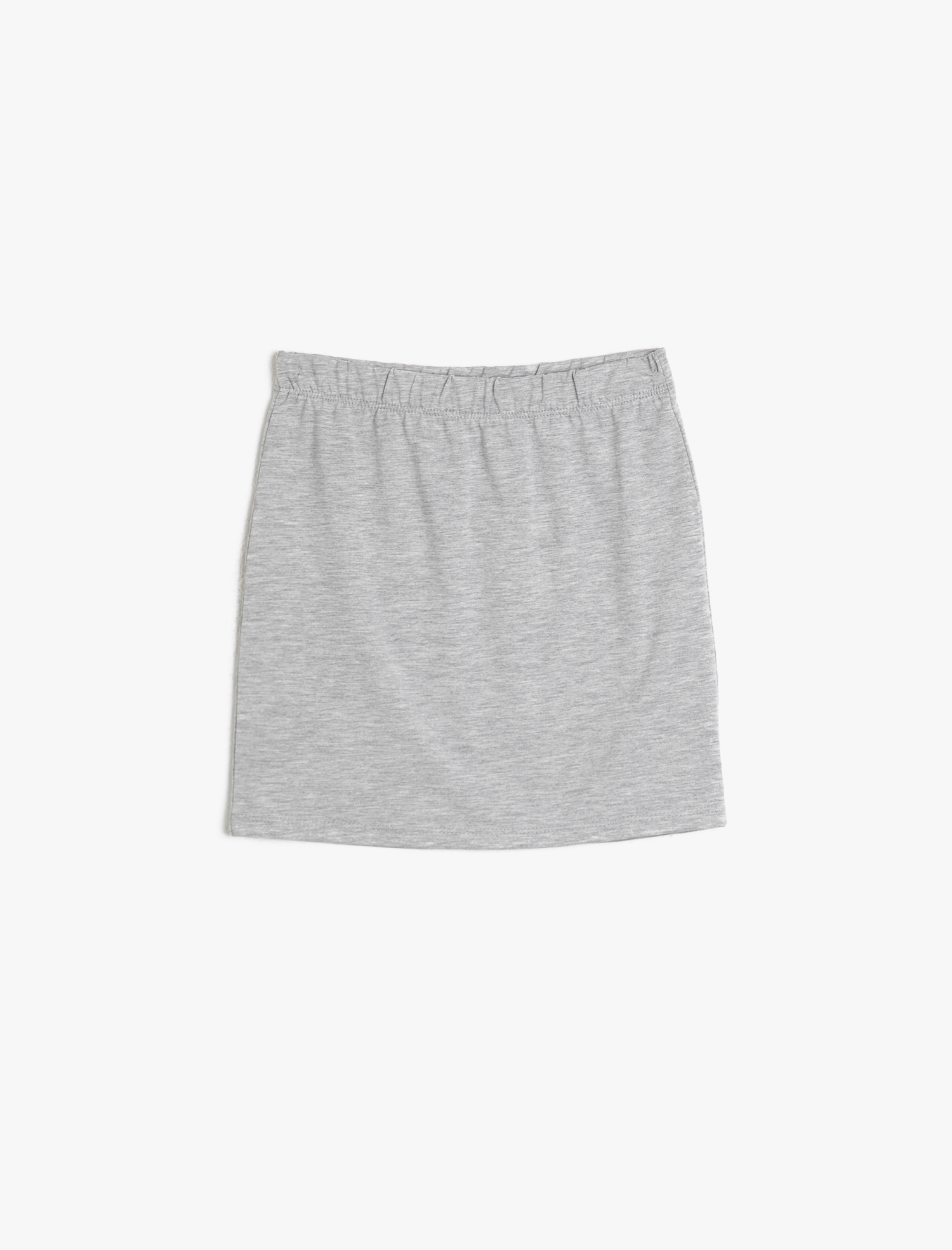  Kız Çocuk Basic Kalın Esnek Kumaştan Kısa Etek