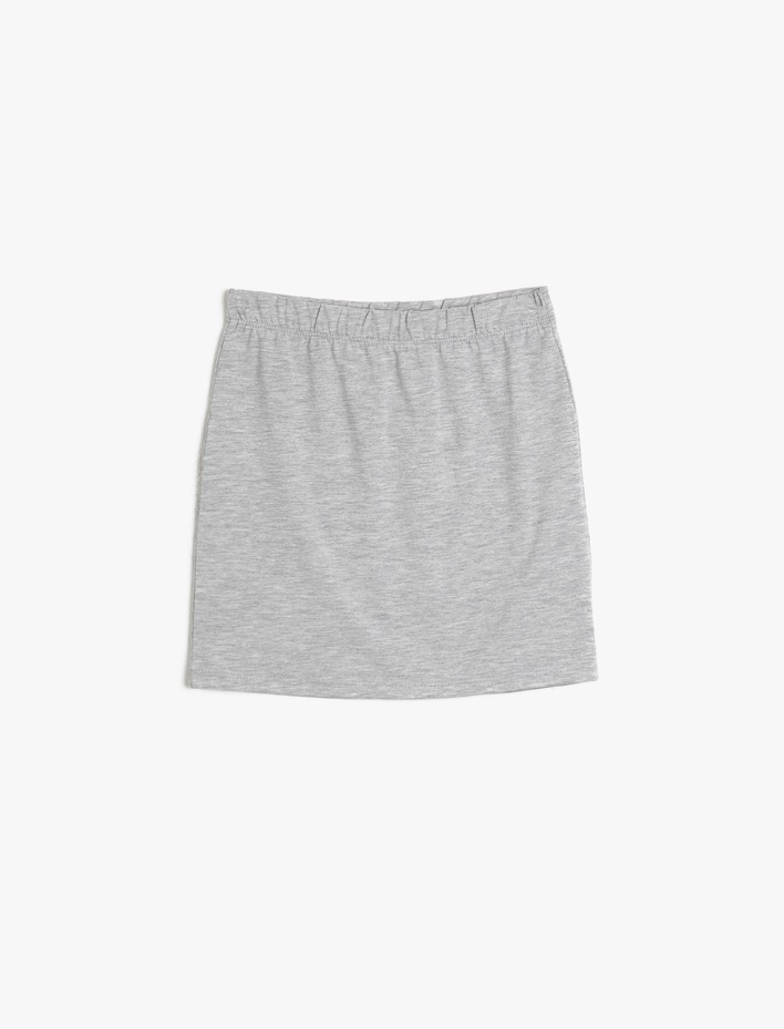 Kız Çocuk Basic Kalın Esnek Kumaştan Kısa Etek
