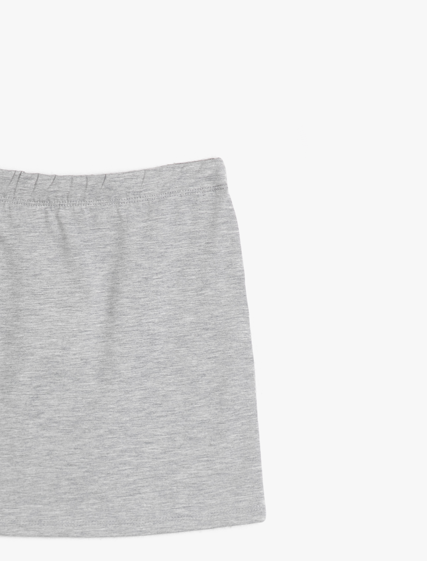  Kız Çocuk Basic Kalın Esnek Kumaştan Kısa Etek