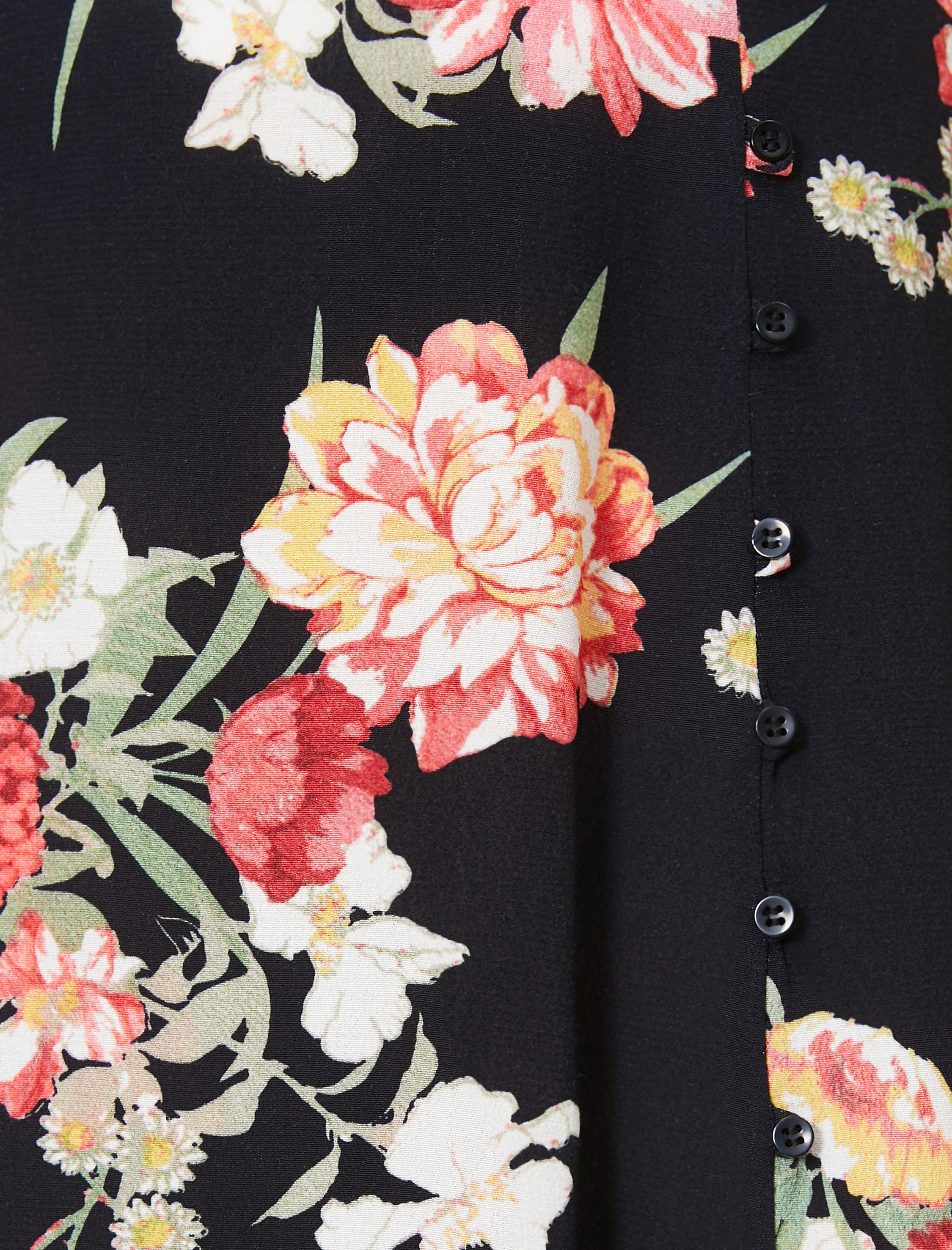   Desenli Yırtmaçlı Midi Etek