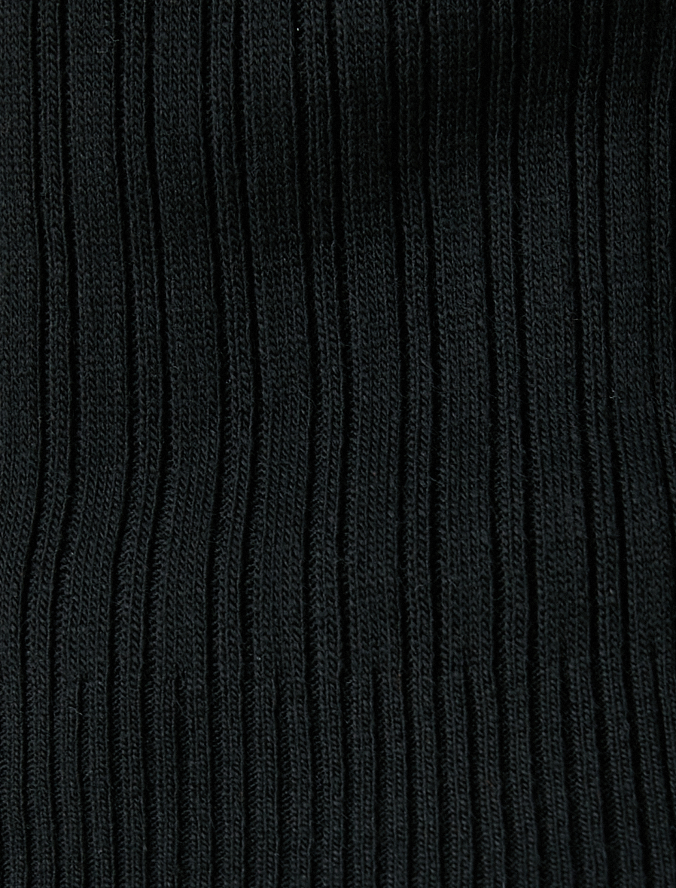   Yüksek Yaka Fitilli Basic Triko Kazak Kaşmir Dokulu