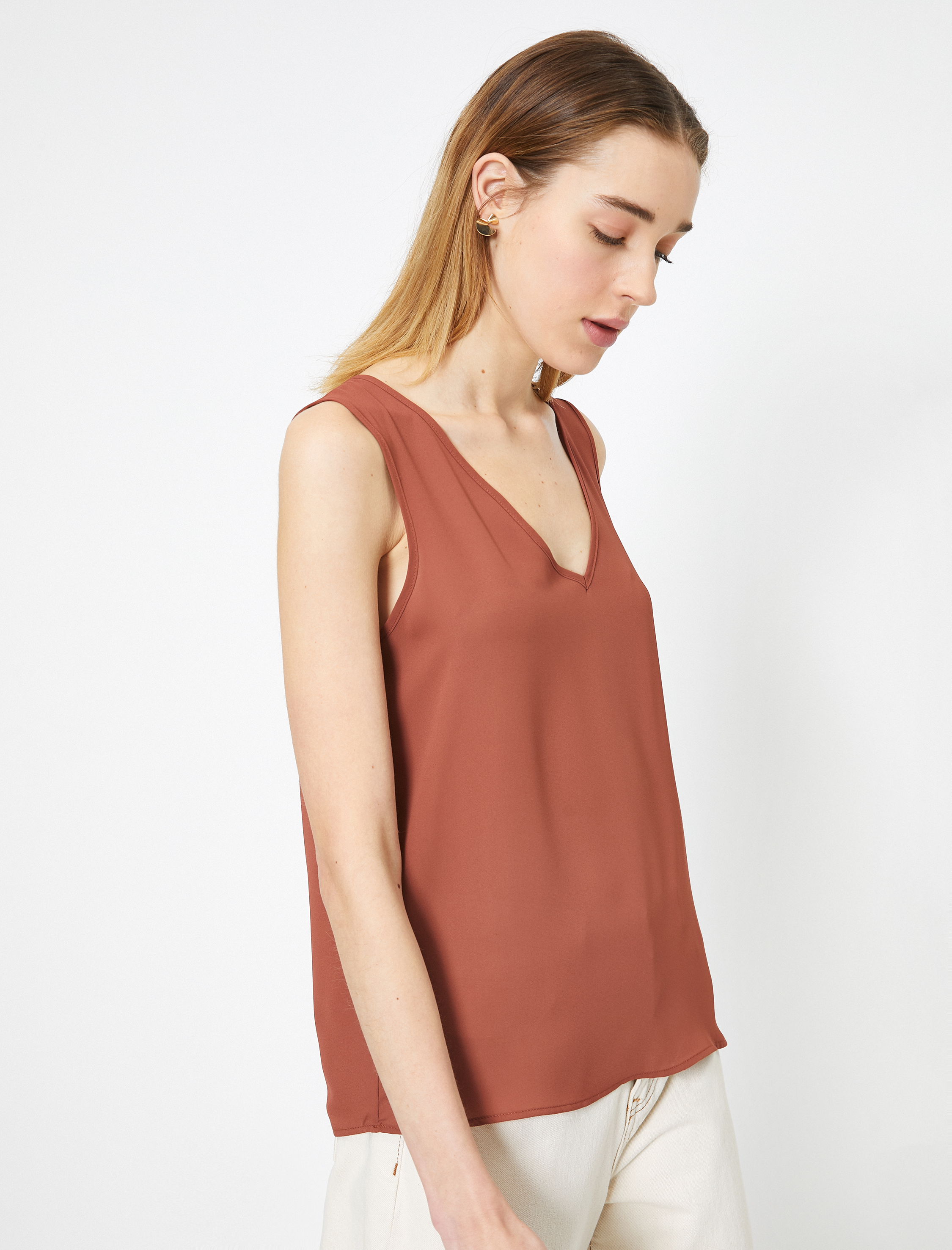   V Yaka Rahat Kesim Basic Bluz