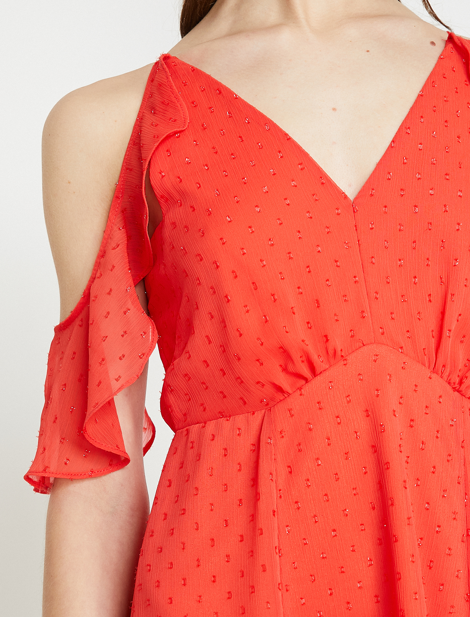   Omuz Detaylı Elbise