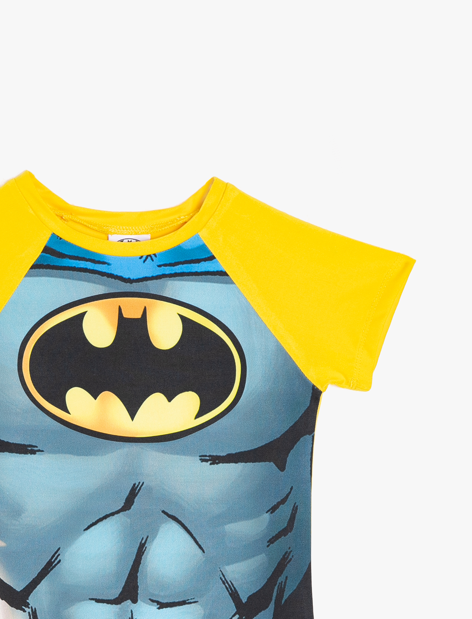  Erkek Çocuk Batman Mayo Takım Deniz Şortu ve Tişört 2'li Lisanslı