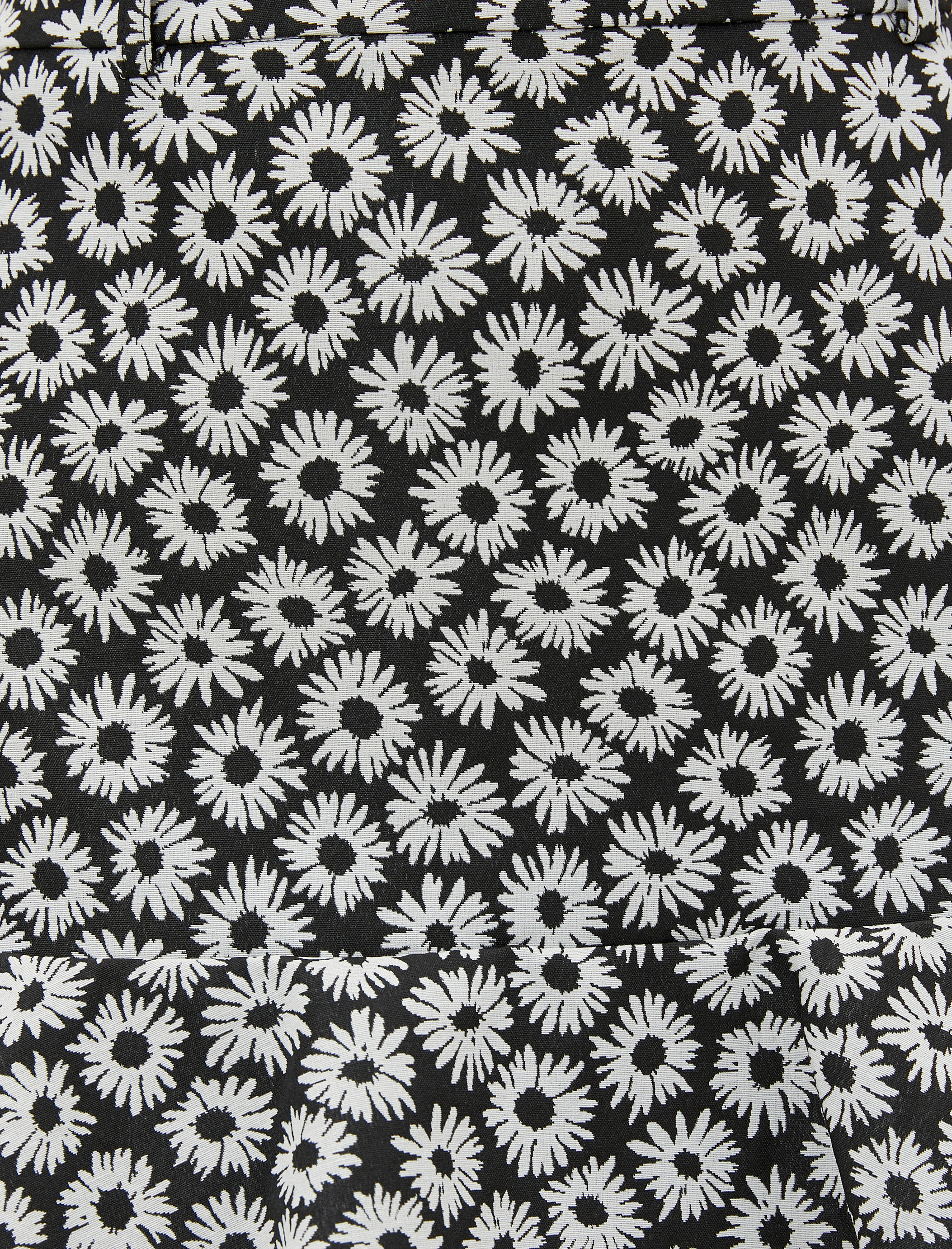   Çiçekli A Kesim Mini Etek