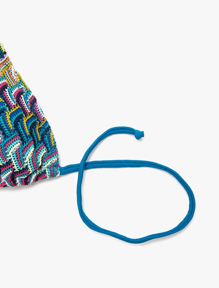  Desenli Bikini Üstü