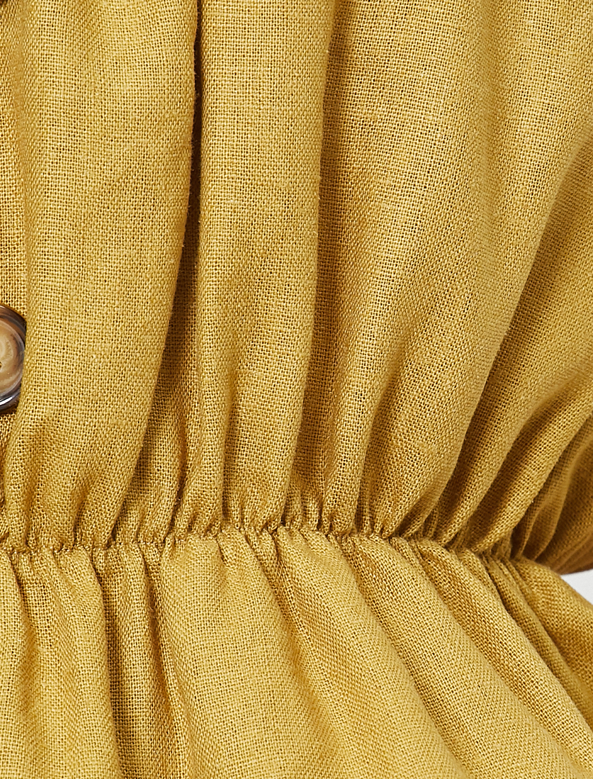   Askılı Düğme Detaylı Keten Atlet