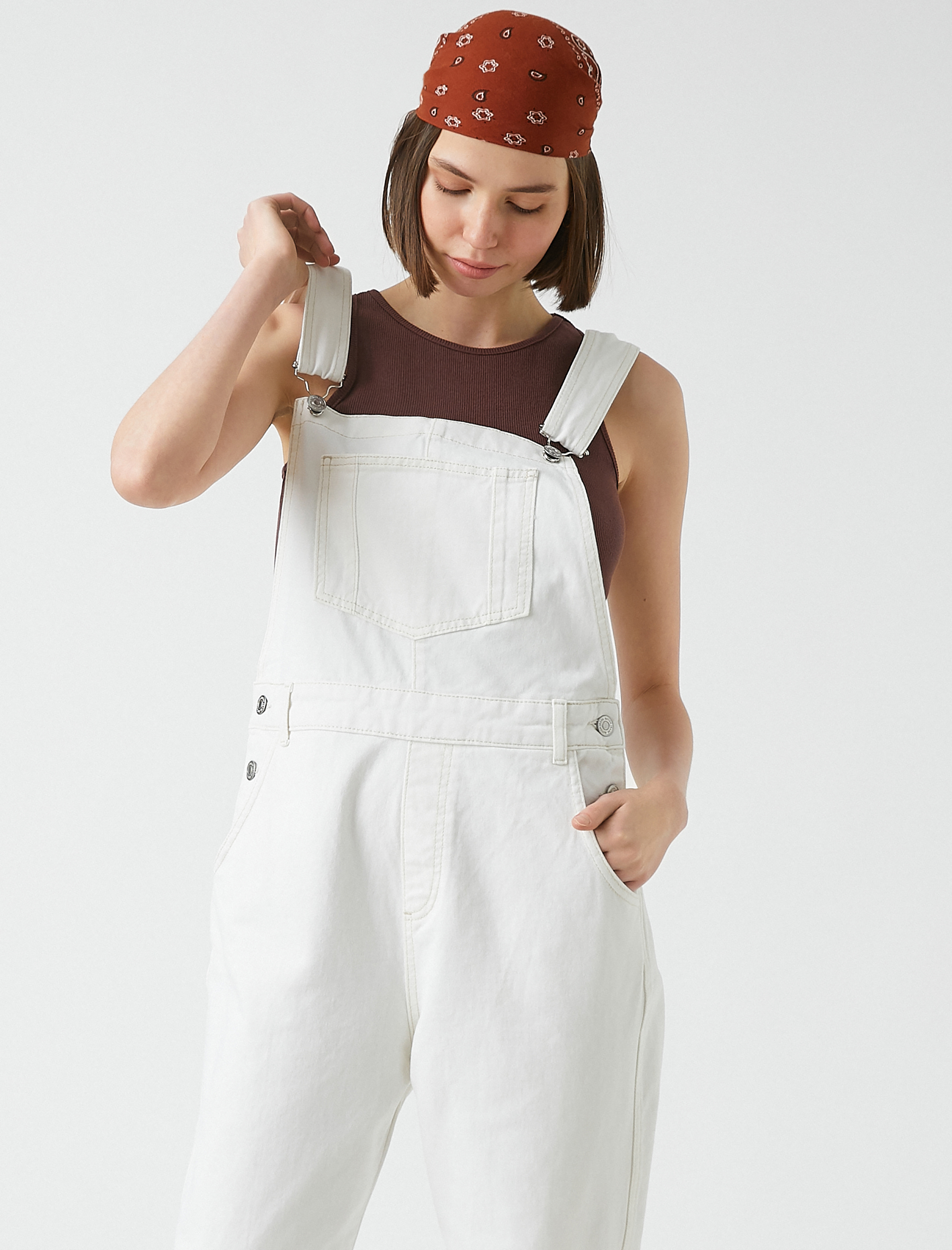 Denim Salopet Tulum Cepli