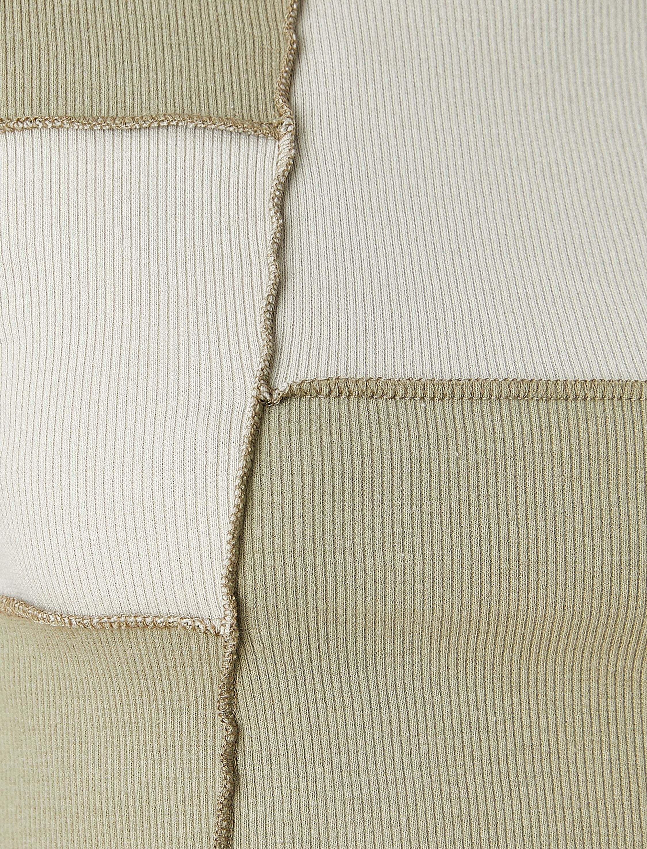   Crop Tişört Dikiş Detaylı Kısa Kollu Bisiklet Yaka Pamuklu