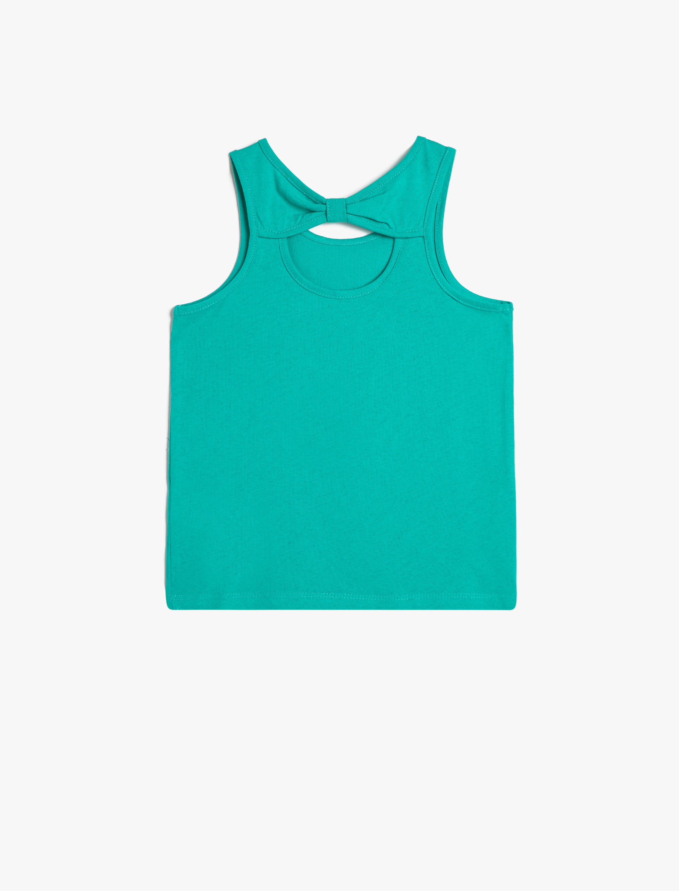  Kız Çocuk Flamingo İşlemeli Atlet Sırtı Pencere Detaylı Pamuklu