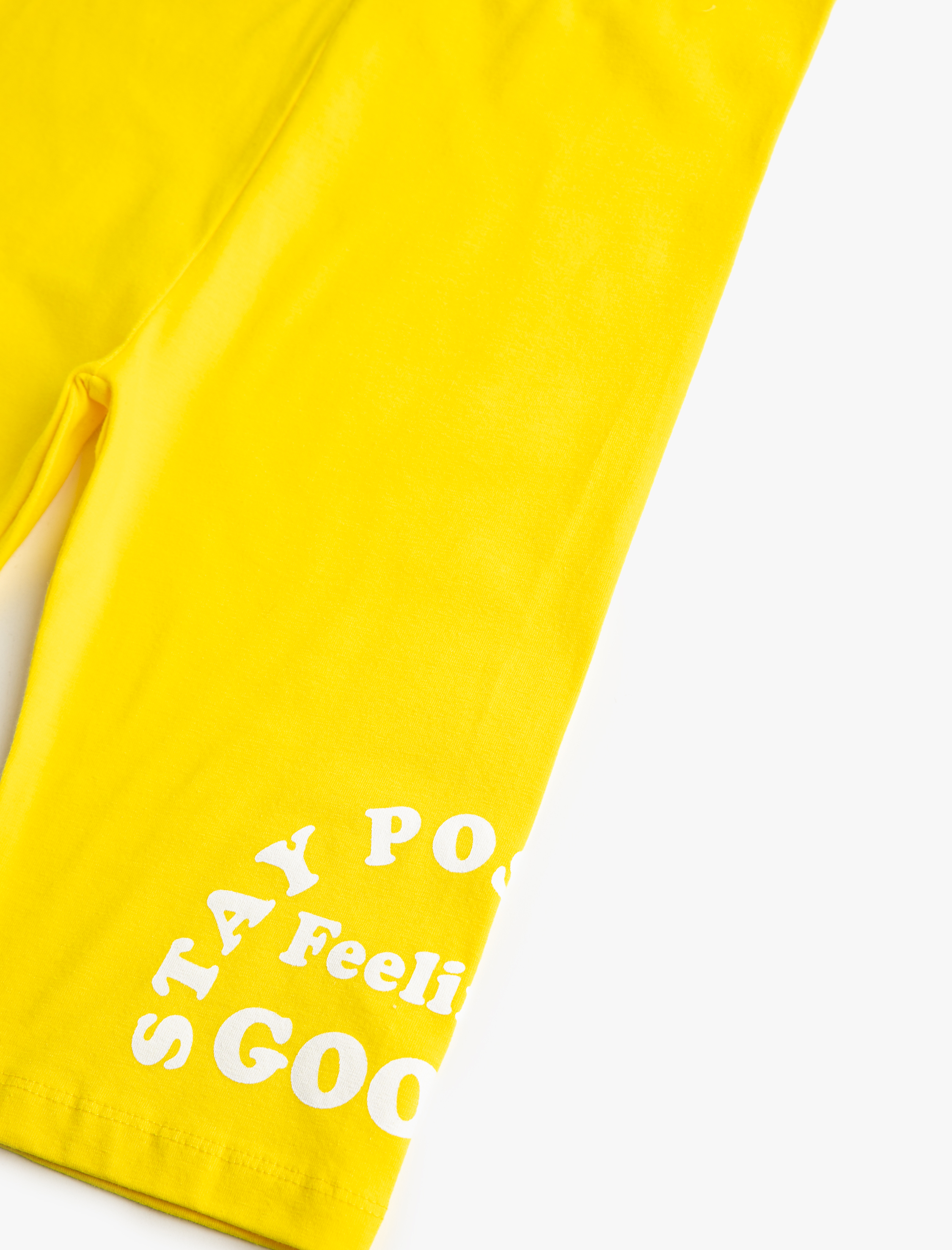  Kız Çocuk Baskılı Bermuda Tayt Pamuklu