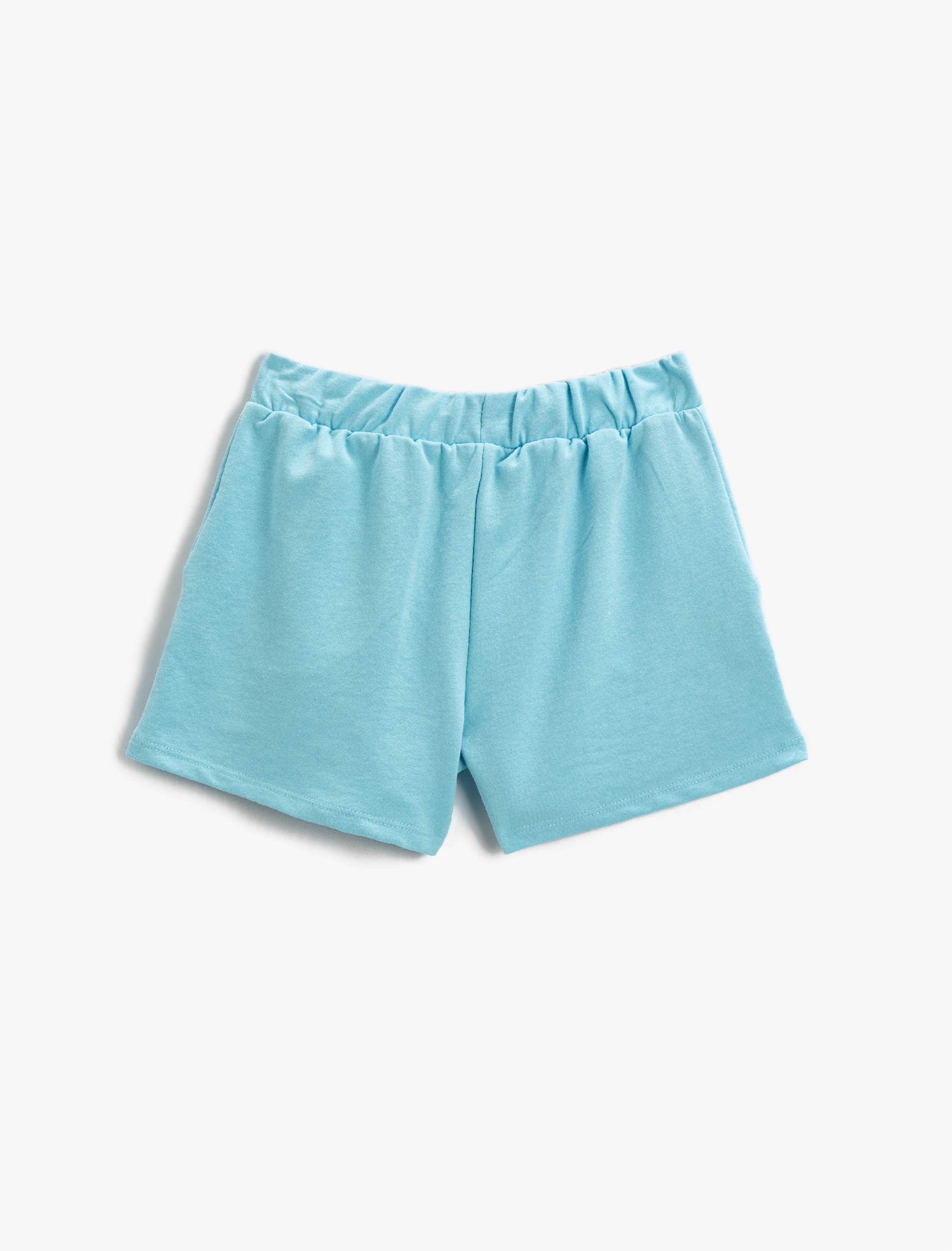  Kız Çocuk Baskılı Şort Beli Lastikli