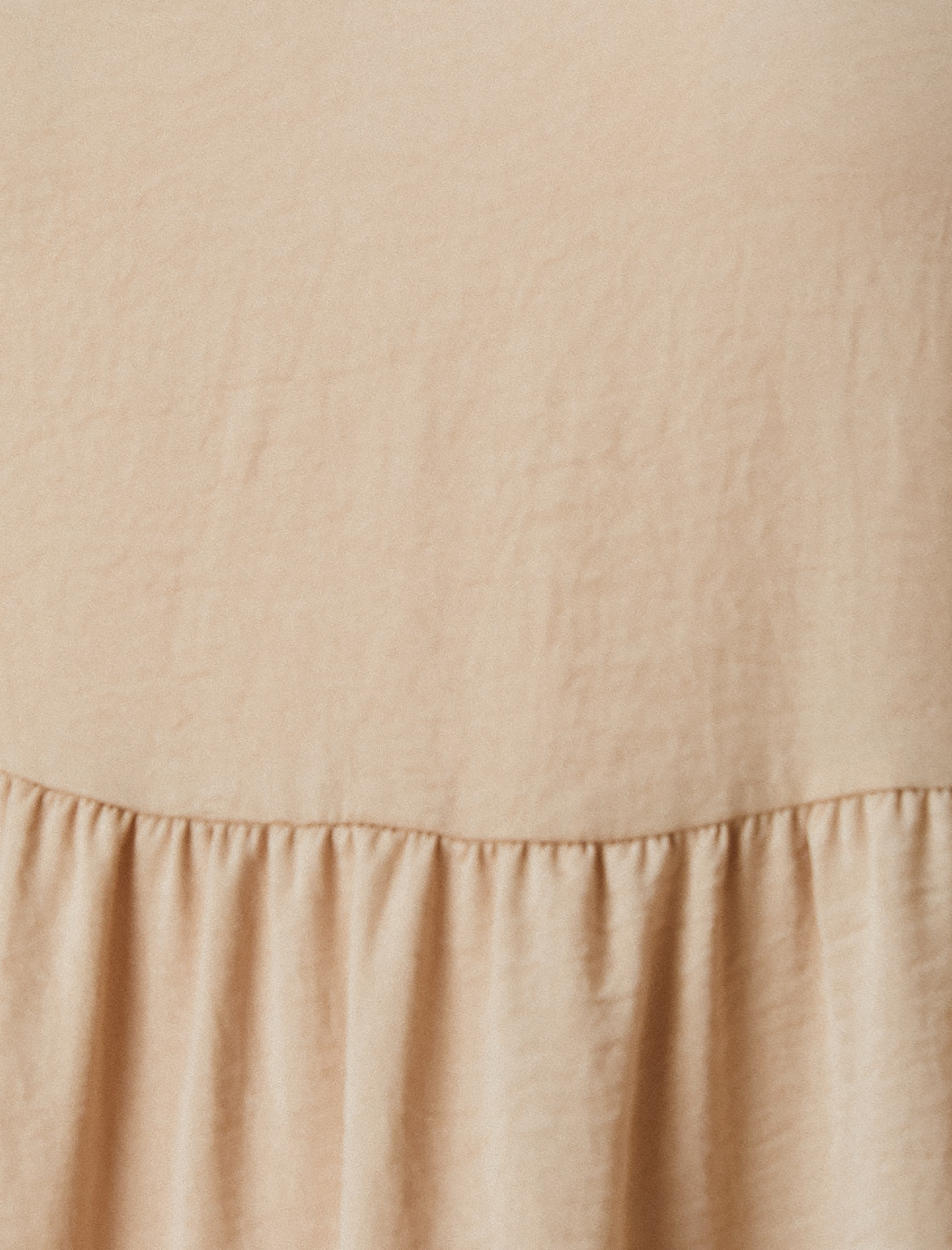   Katlı Mini Elbise V Yaka Aerobin Kumaş