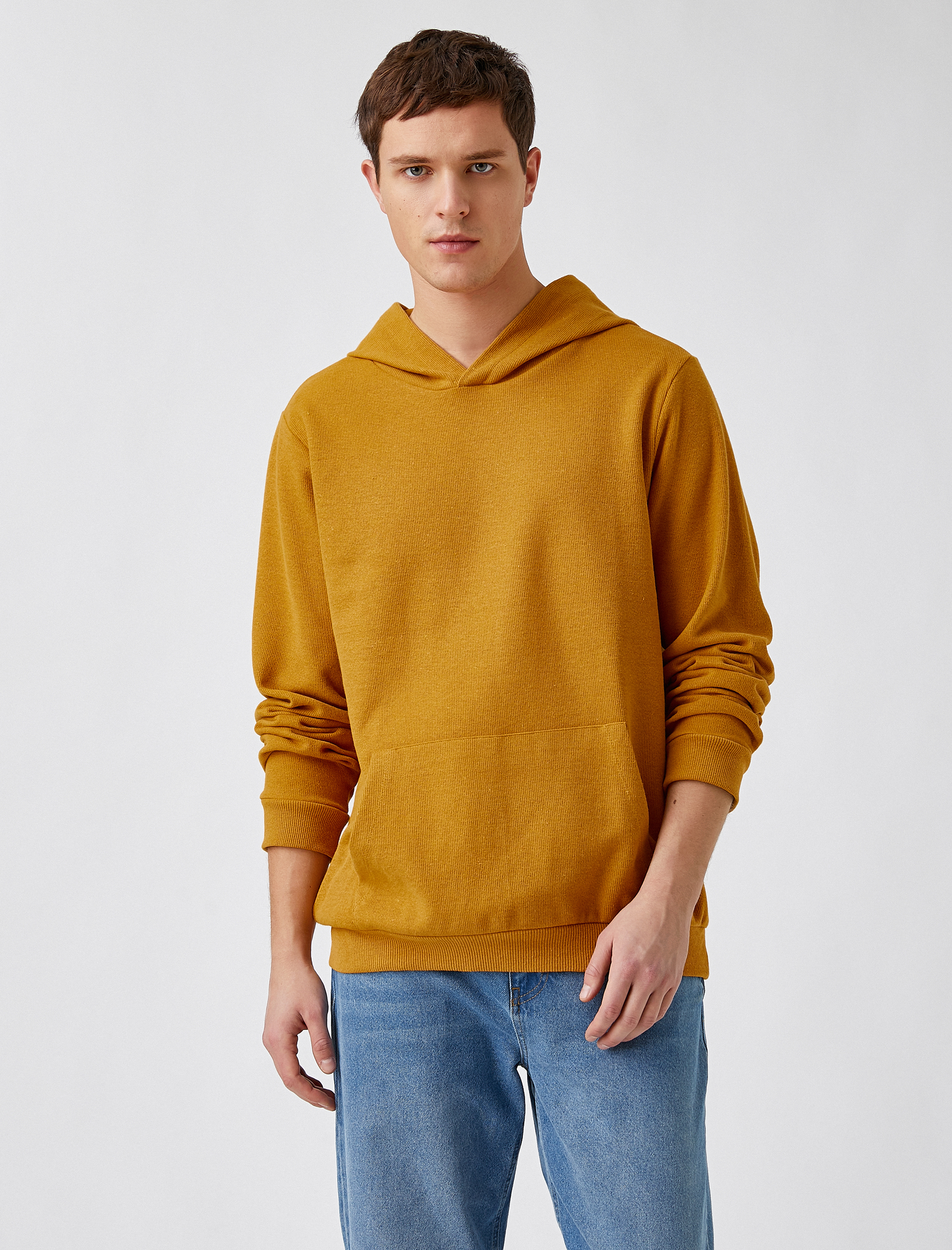   Fitilli Kapüşonlu Sweatshirt