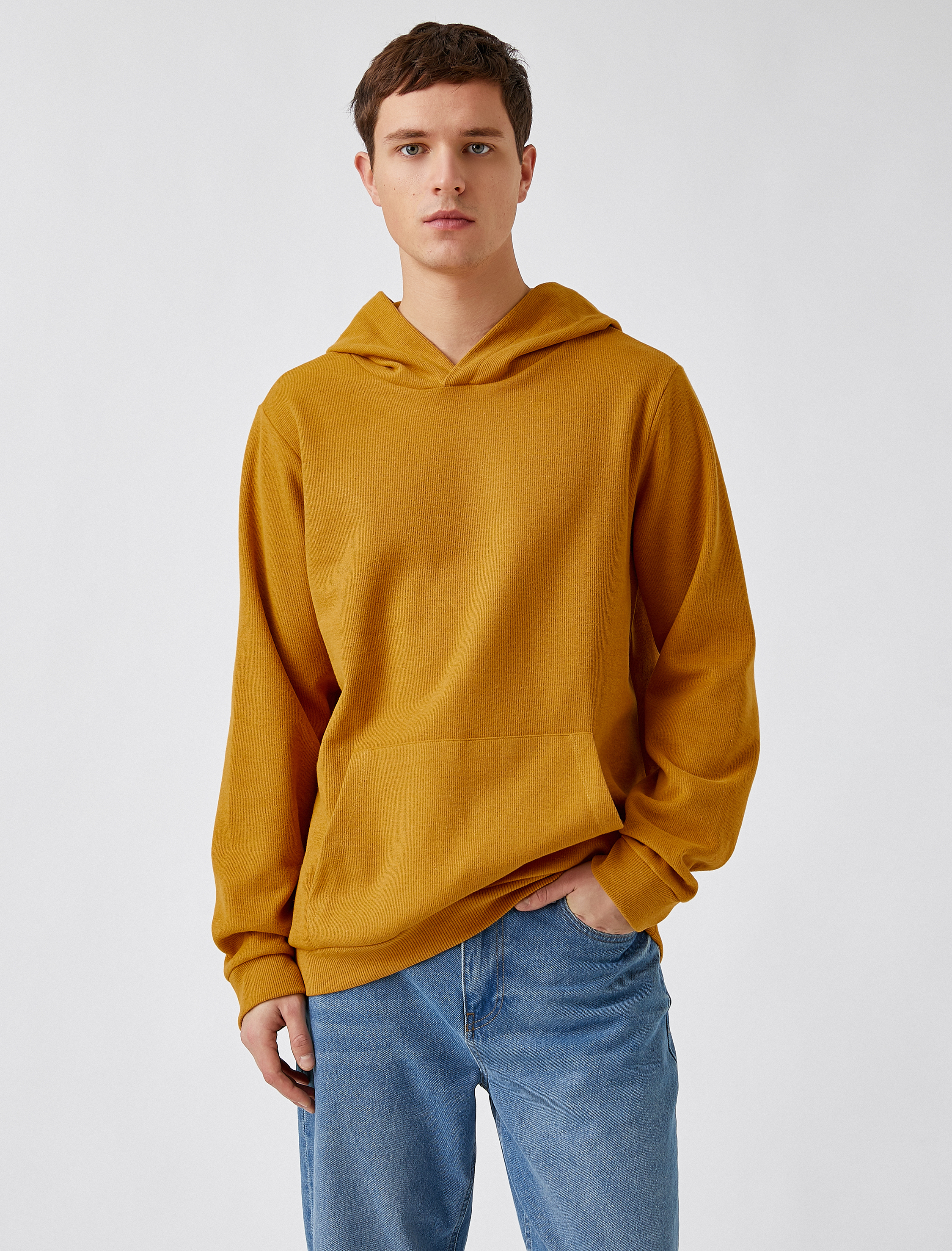   Fitilli Kapüşonlu Sweatshirt