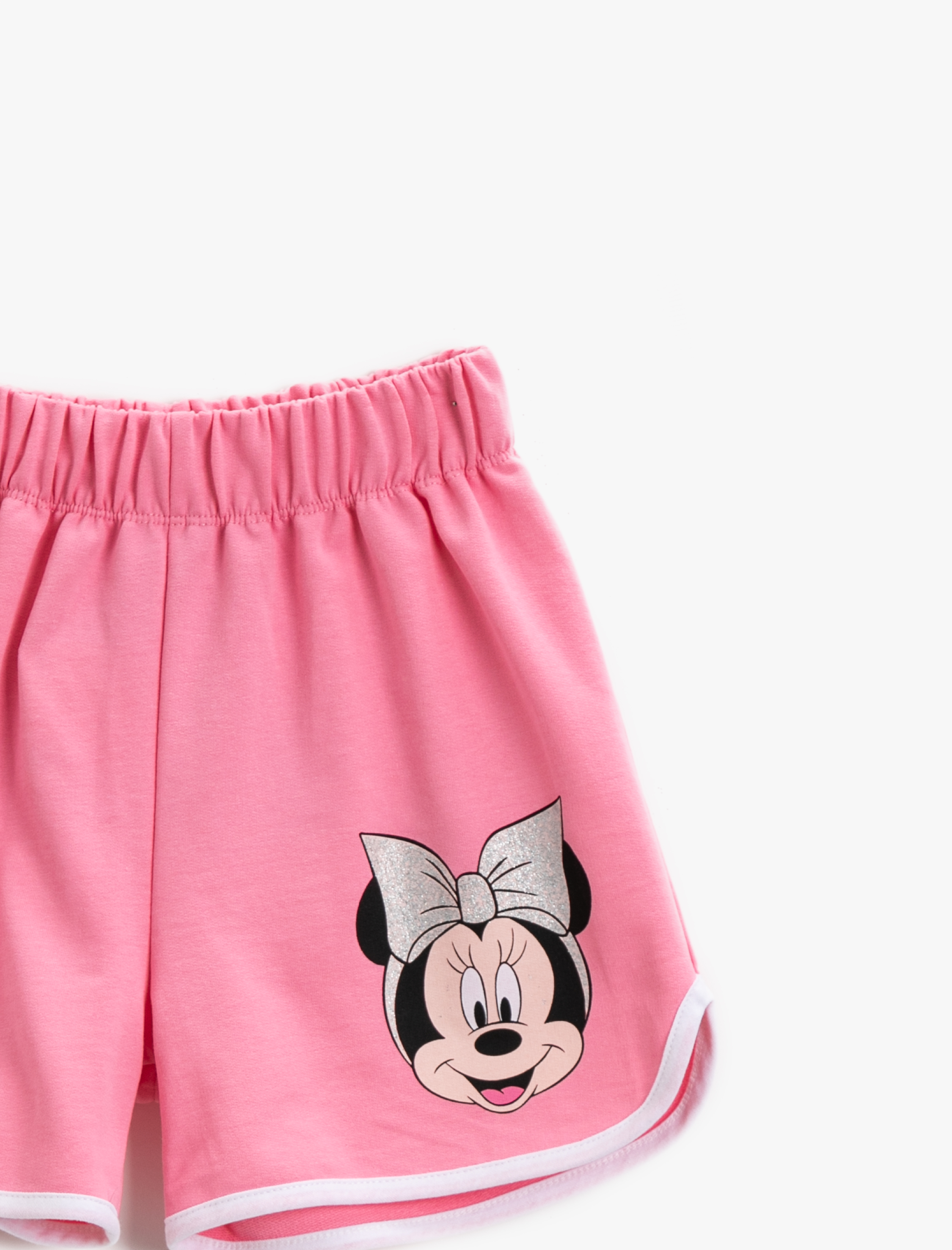  Kız Çocuk Minnie Mouse Şort Lisanslı Pamuklu