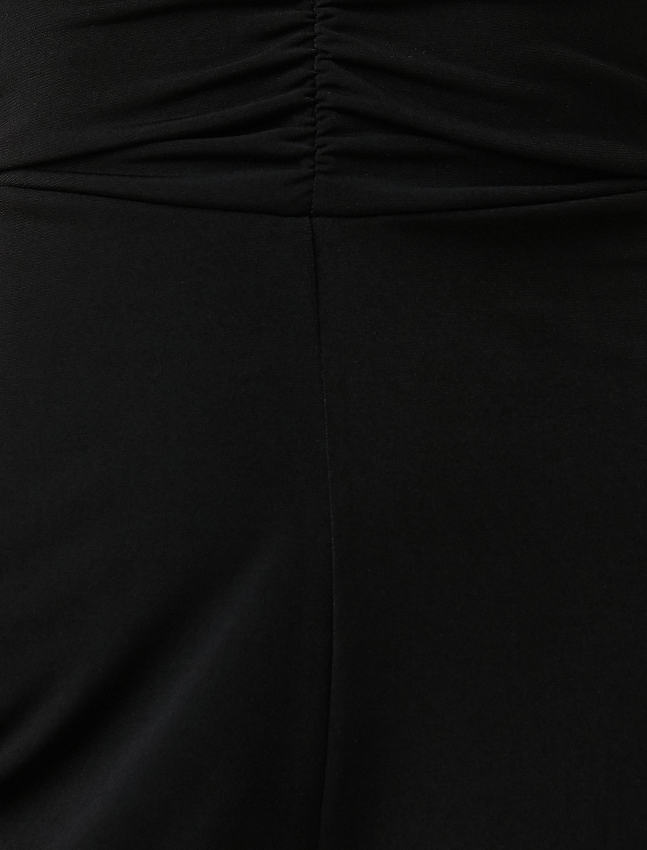 Halter Yaka Tulum Büzgülü Kısa