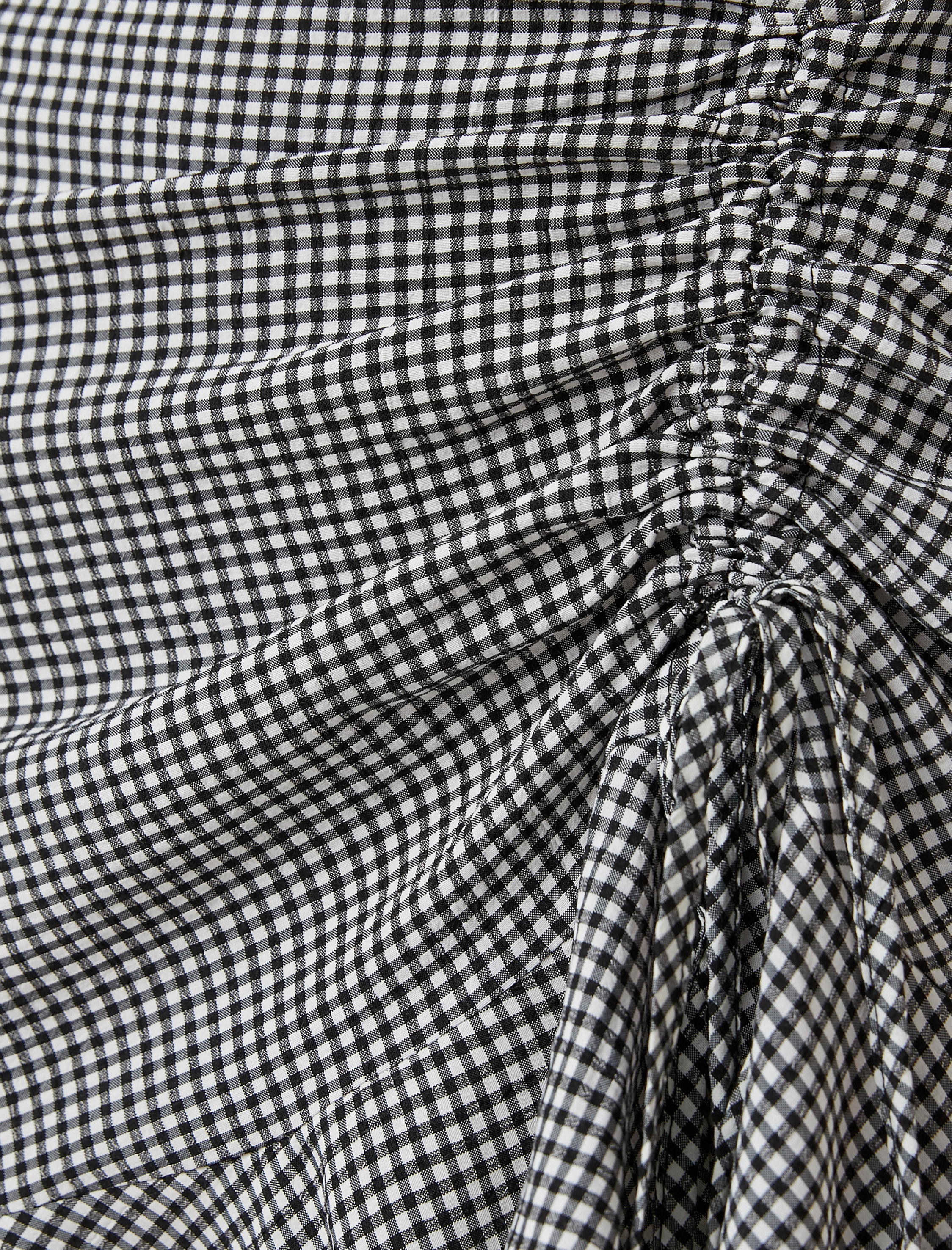   Büzgülü Fırfırlı Mini Etek