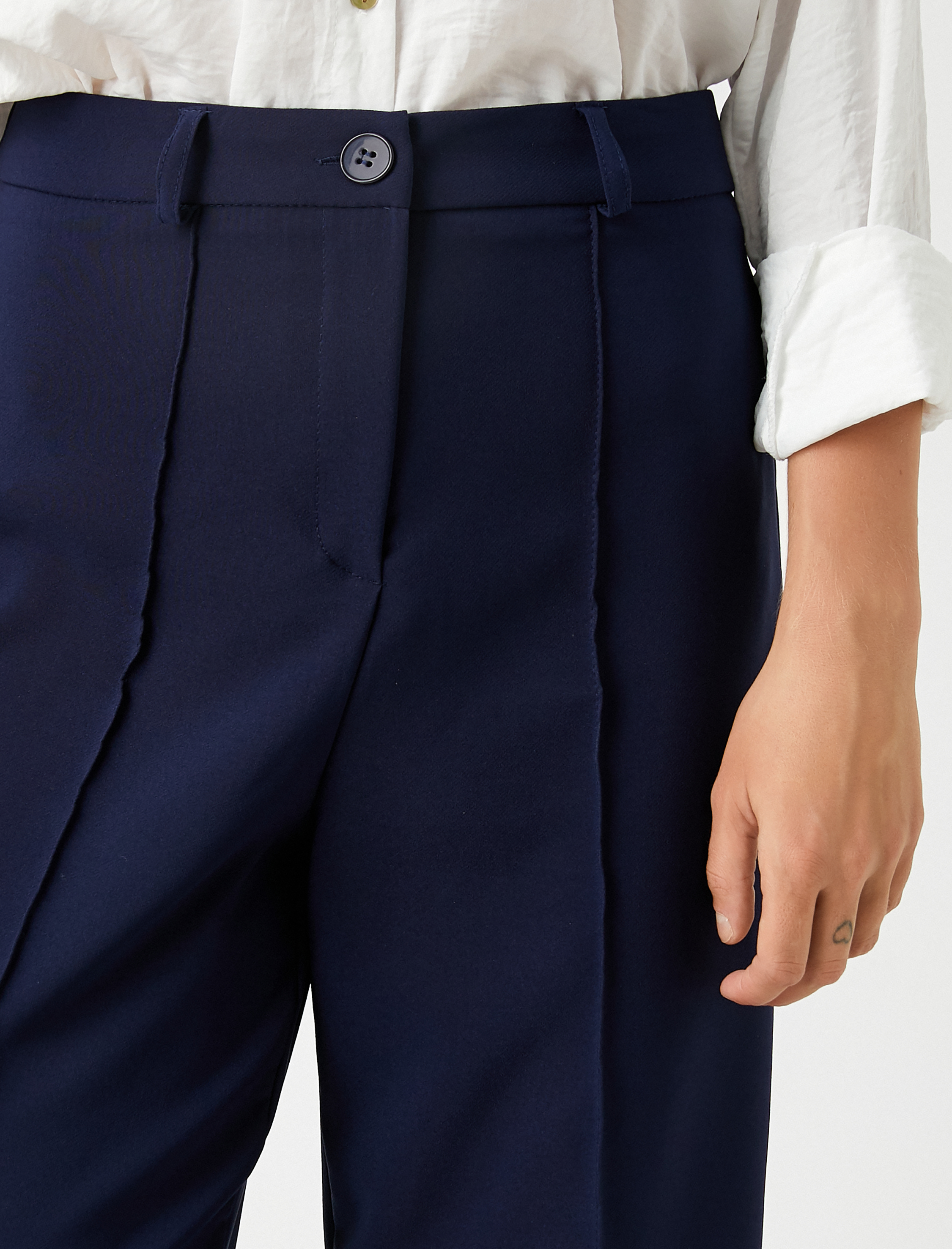   Bol Paça Pantolon Nervürlü