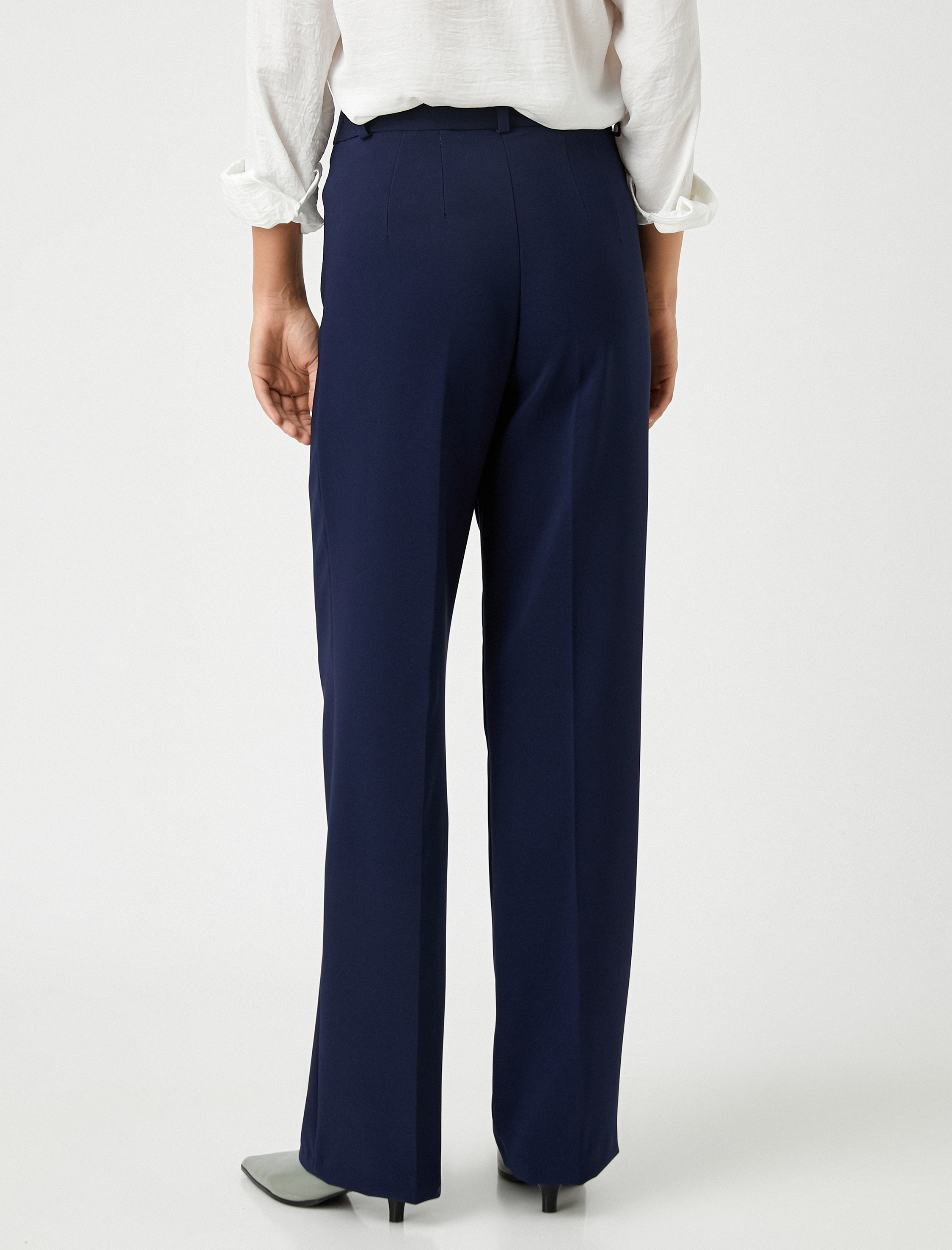   Bol Paça Pantolon Nervürlü