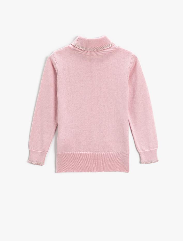 Kız Çocuk Balıkçı Yaka Triko Kazak