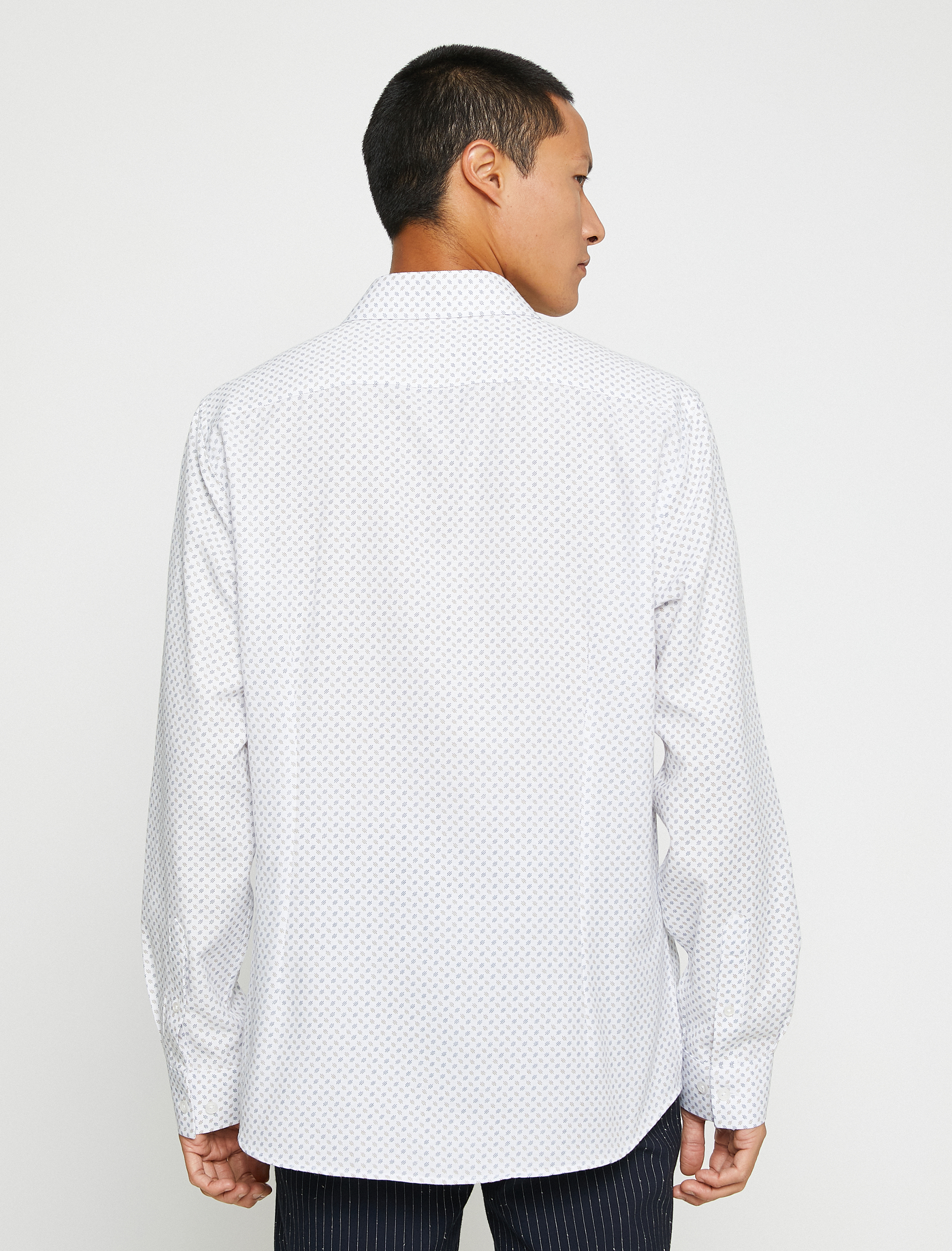   Spor Gömlek Slim Fit Klasik Yaka Uzun Kollu Non Iron