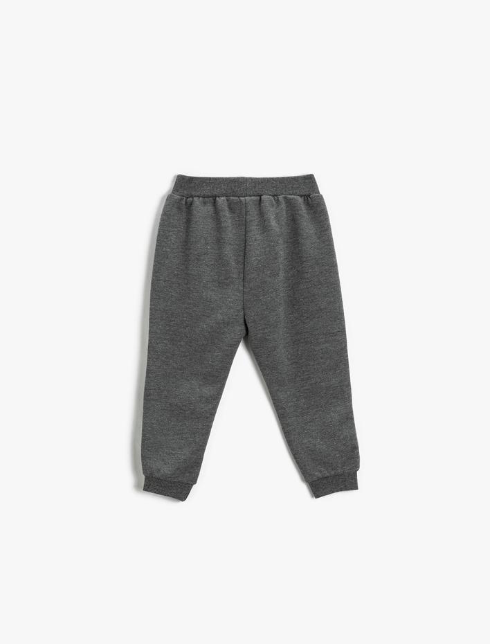 Erkek Bebek Baskılı Jogger Eşofman Altı Beli Lastikli