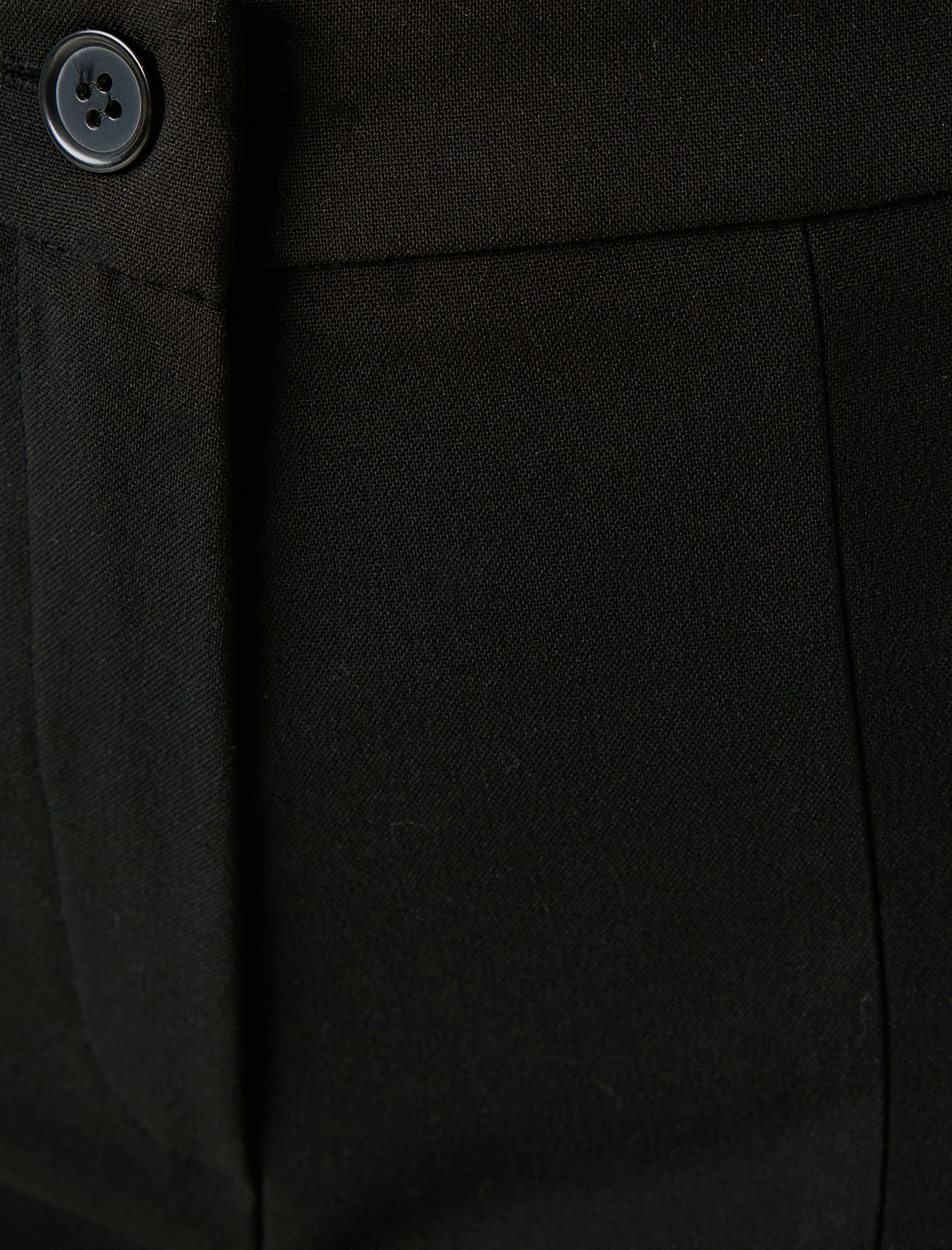   Kumaş Pantolon Hafif İspanyol Paça Yırtmaç Detaylı