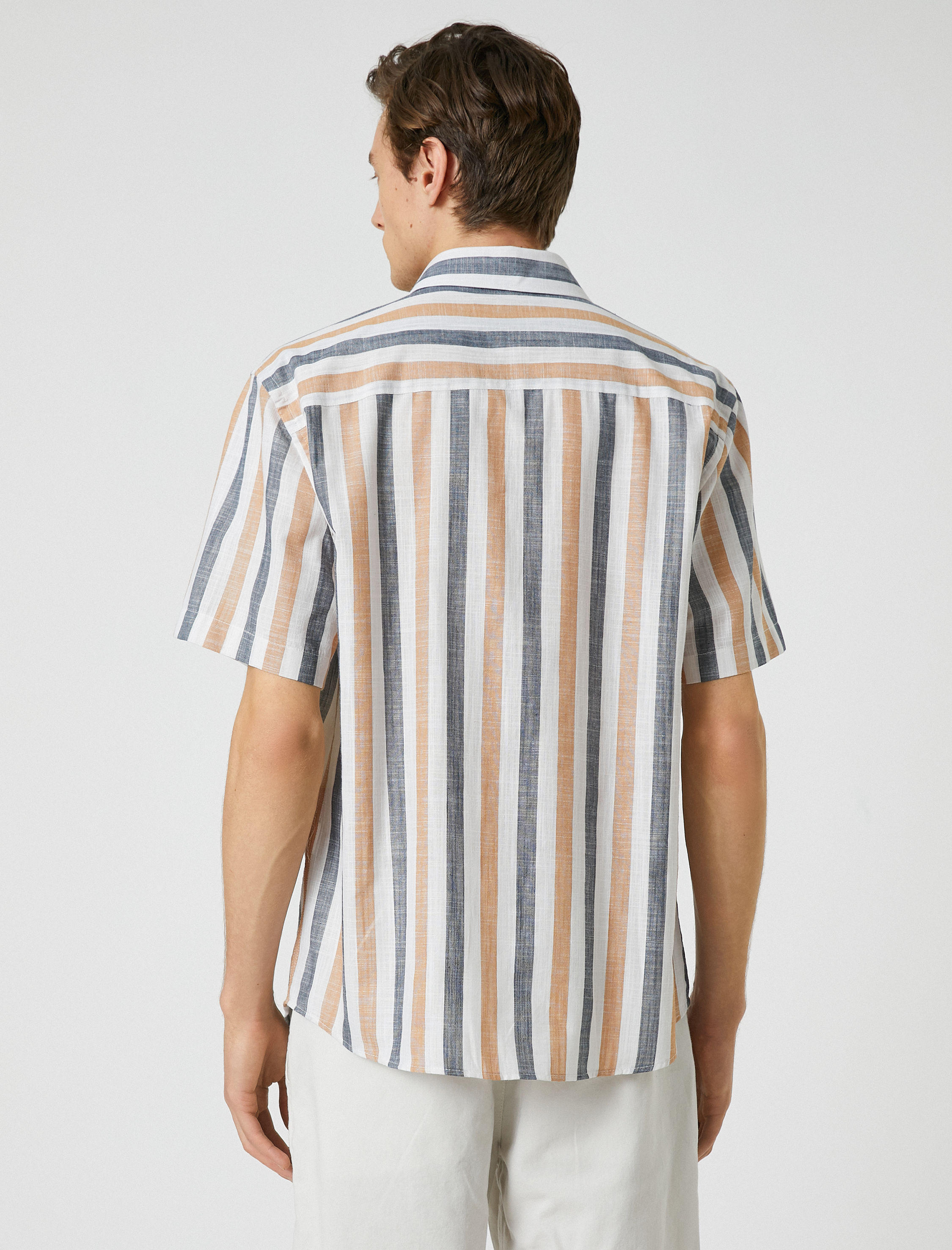   Yazlık Gömlek Kısa Kollu Klasik Yaka