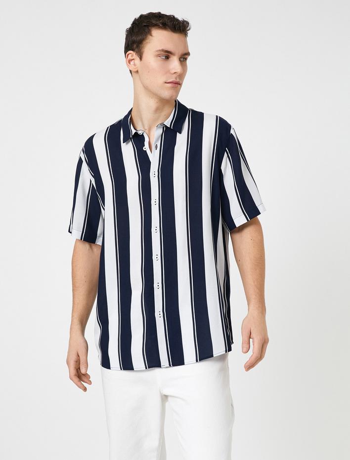  Yazlık Gömlek Kısa Kollu Klasik Yaka