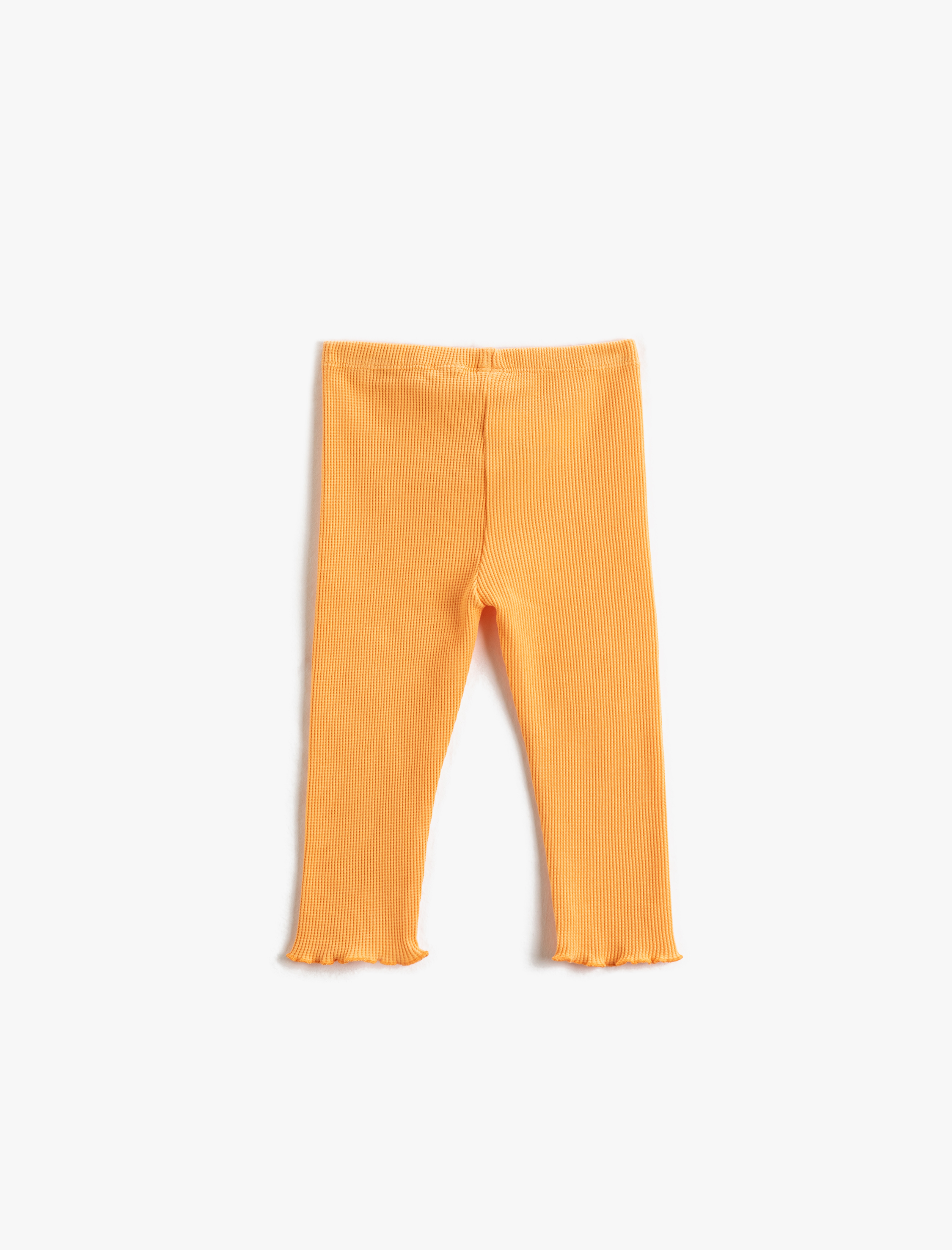 Kız Bebek Dokulu Basic Tayt Beli Lastikli Pamuklu