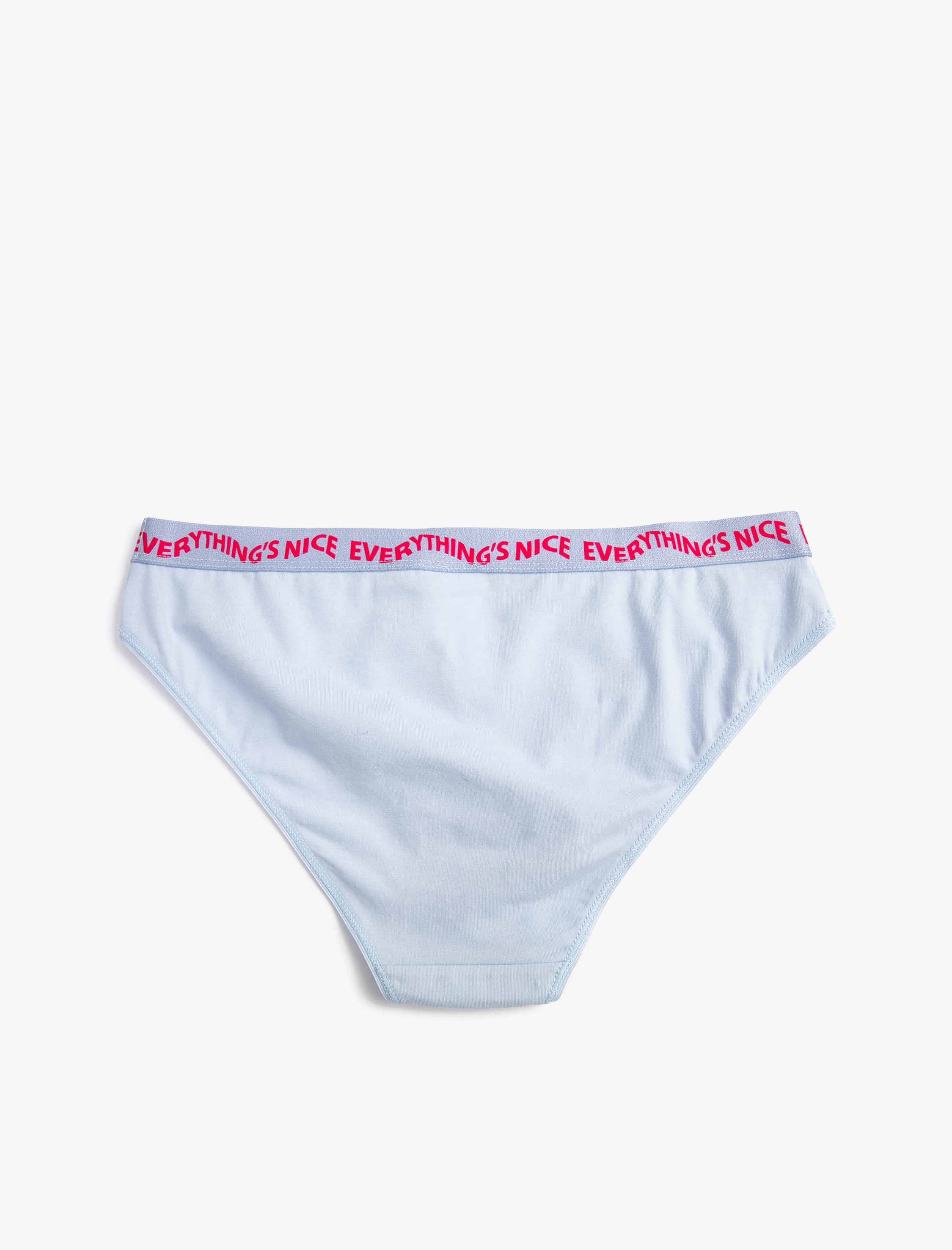   Pamuklu Külot Brief Baskılı Ribanalı