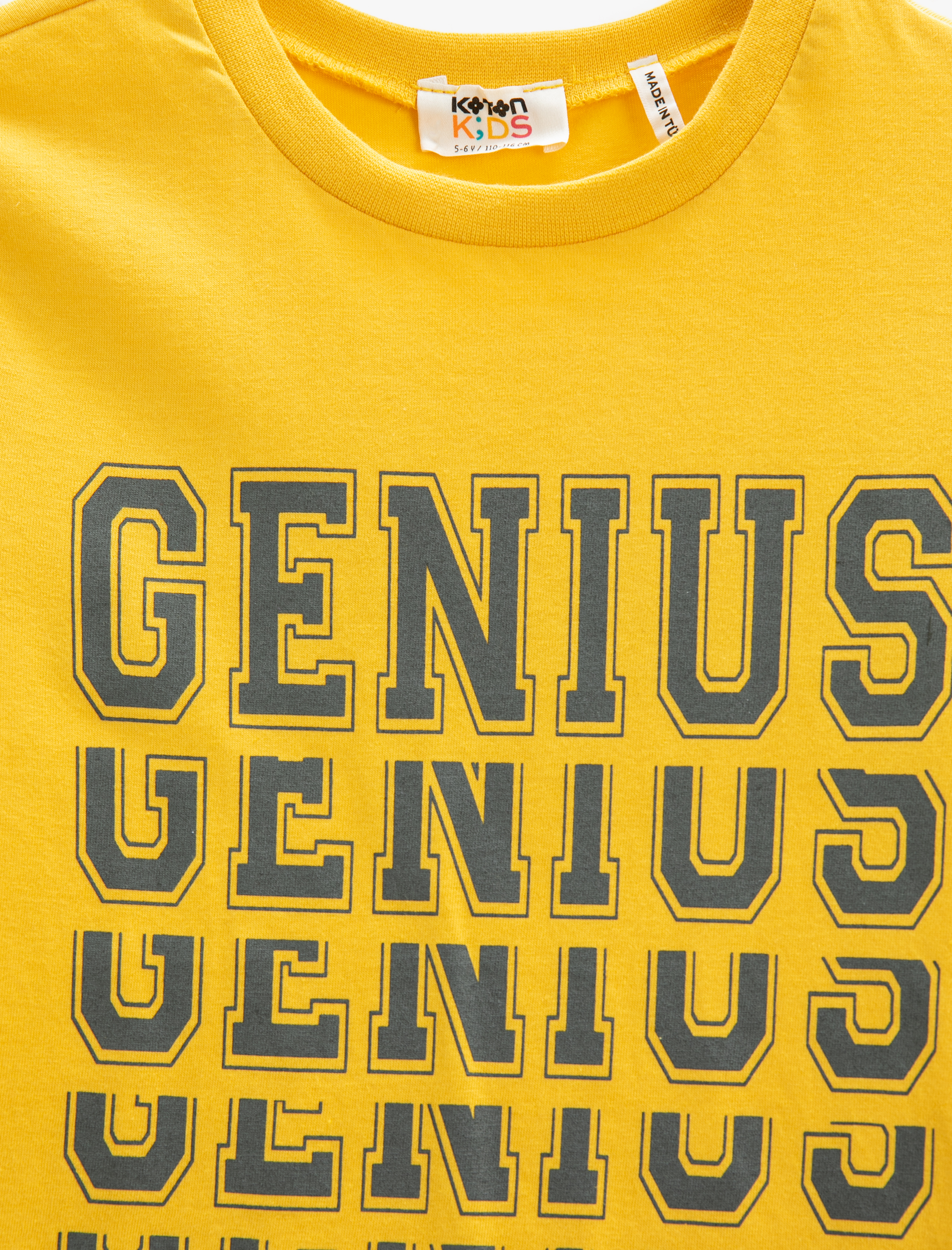  Erkek Çocuk Tişört Baskılı Kısa Kollu Bisiklet Yaka