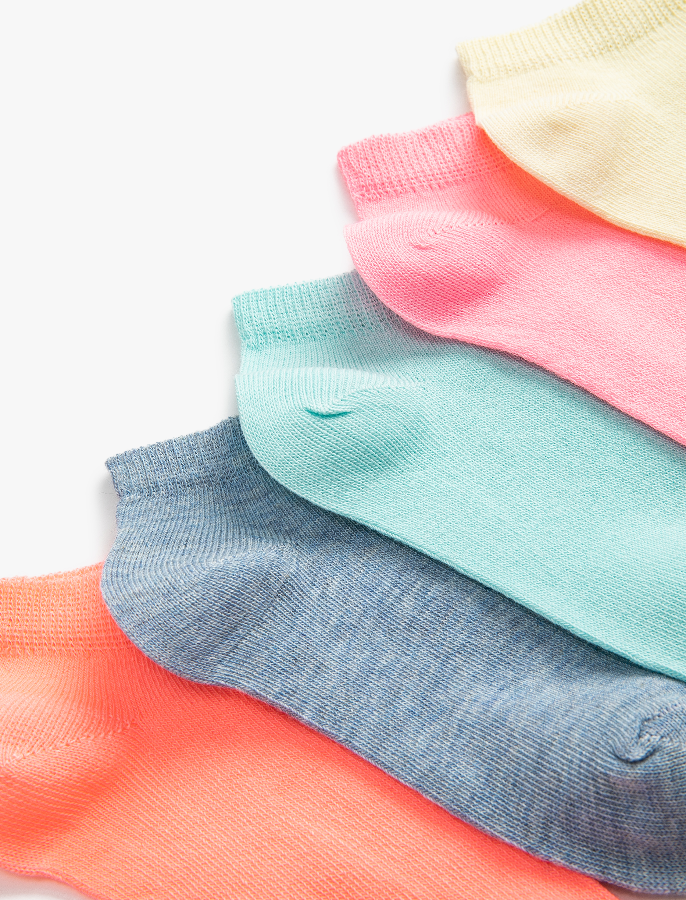 Kız Çocuk 5'li Basic Çorap Paketi Pamuk Karışımı