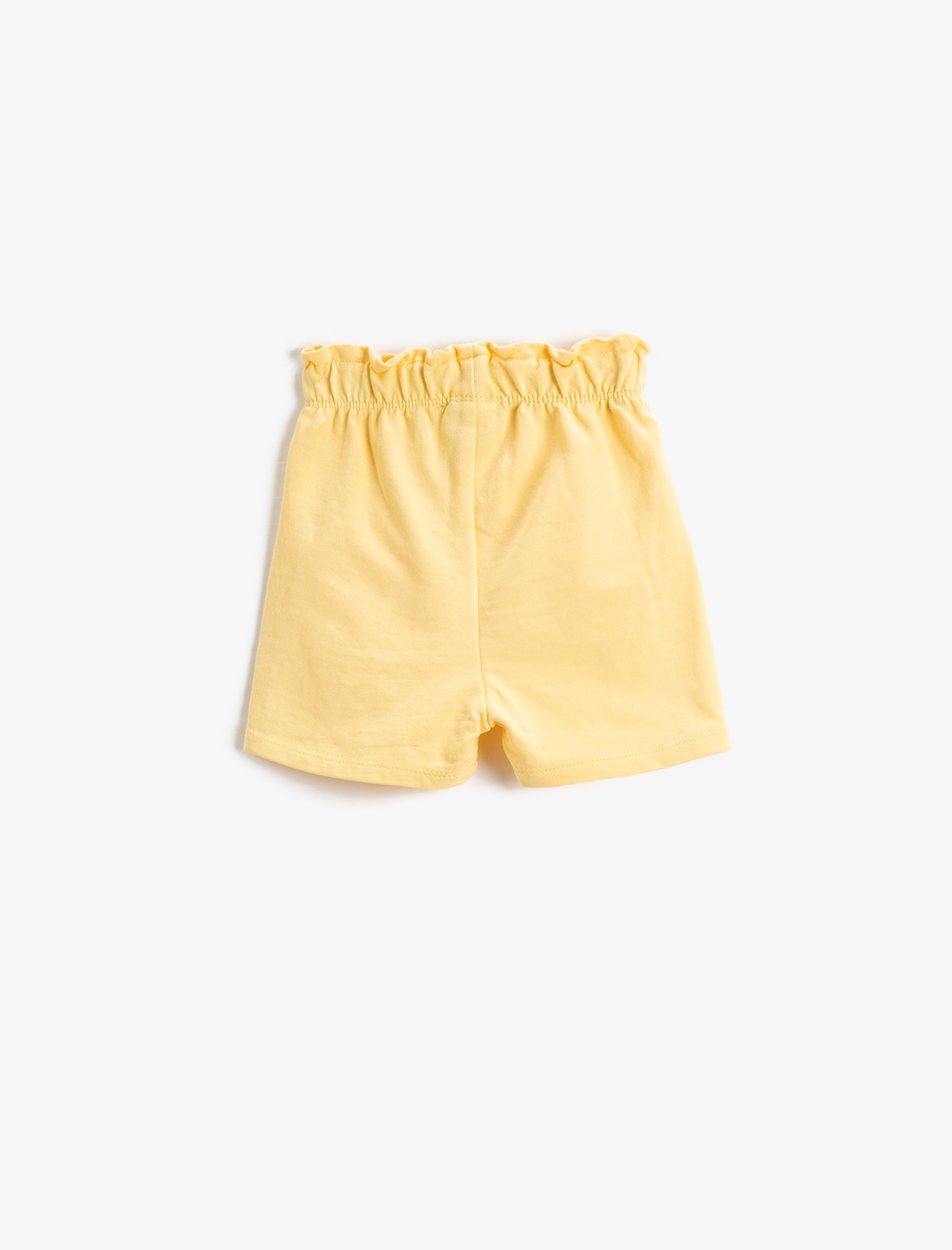  Kız Bebek Basic Şort Beli Lastikli İşleme Detaylı Pamuklu