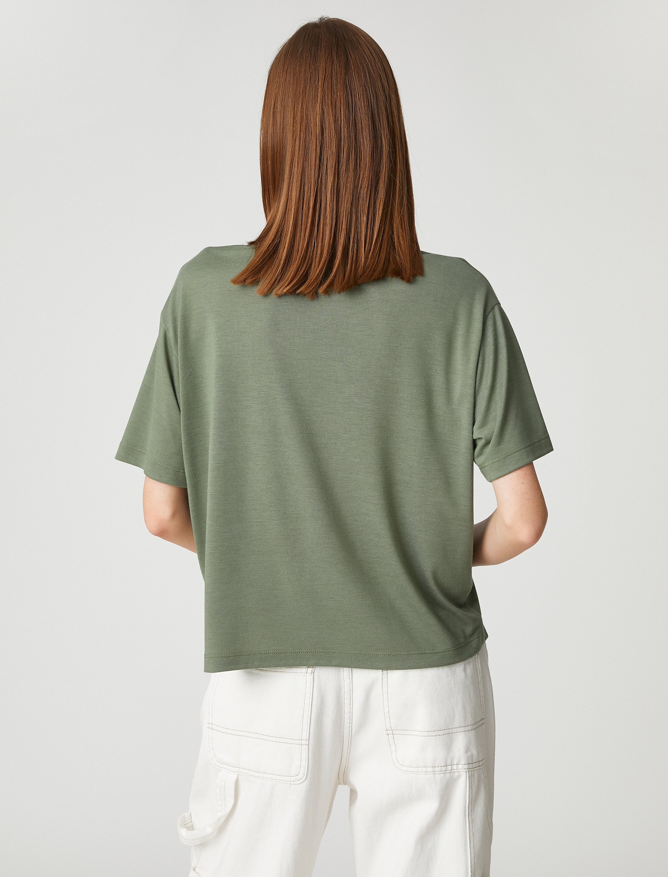   Parlak Baskılı Tişört Relax Fit