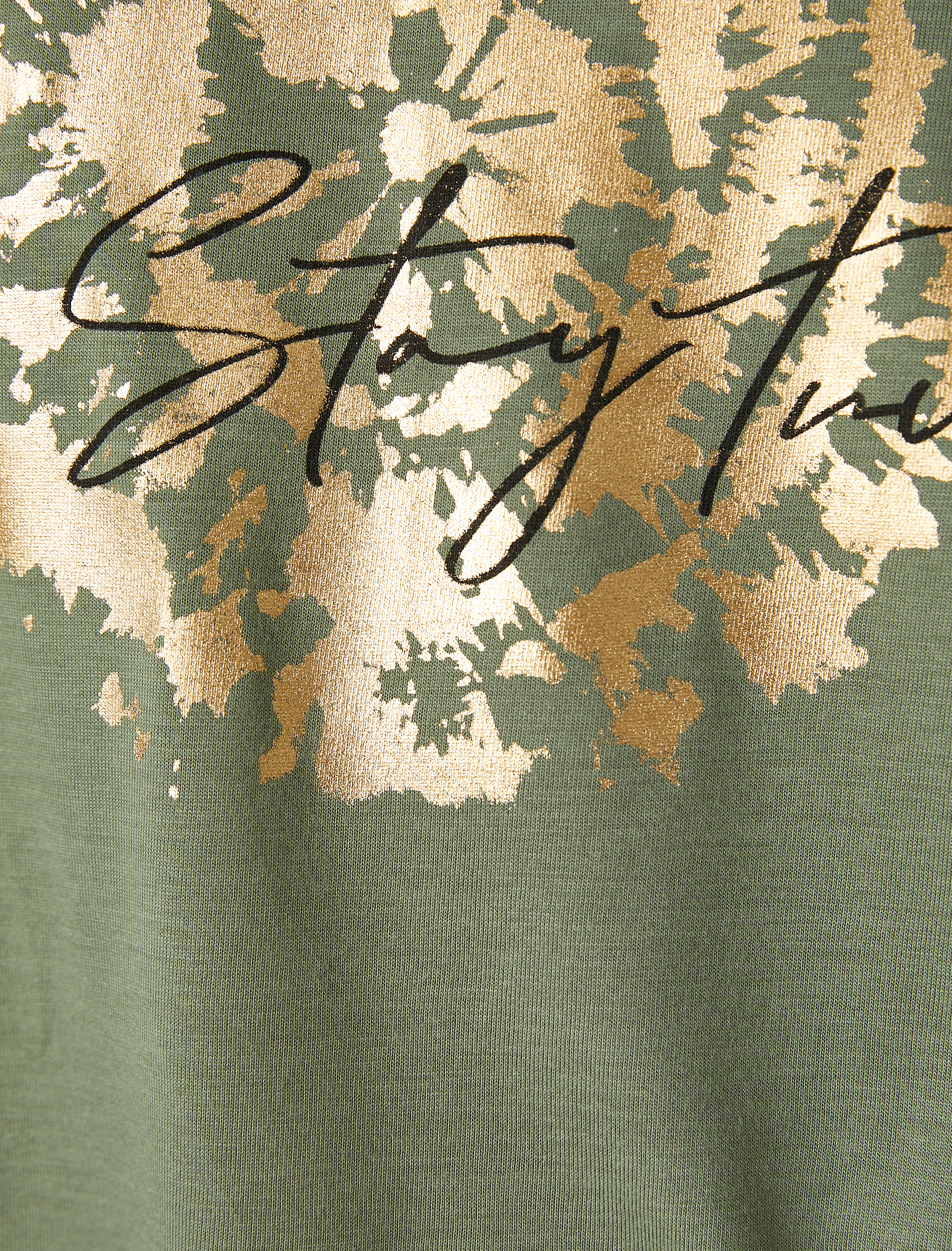   Parlak Baskılı Tişört Relax Fit