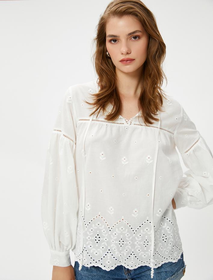  Fisto Bluz Balon Kollu Bağlama Detaylı